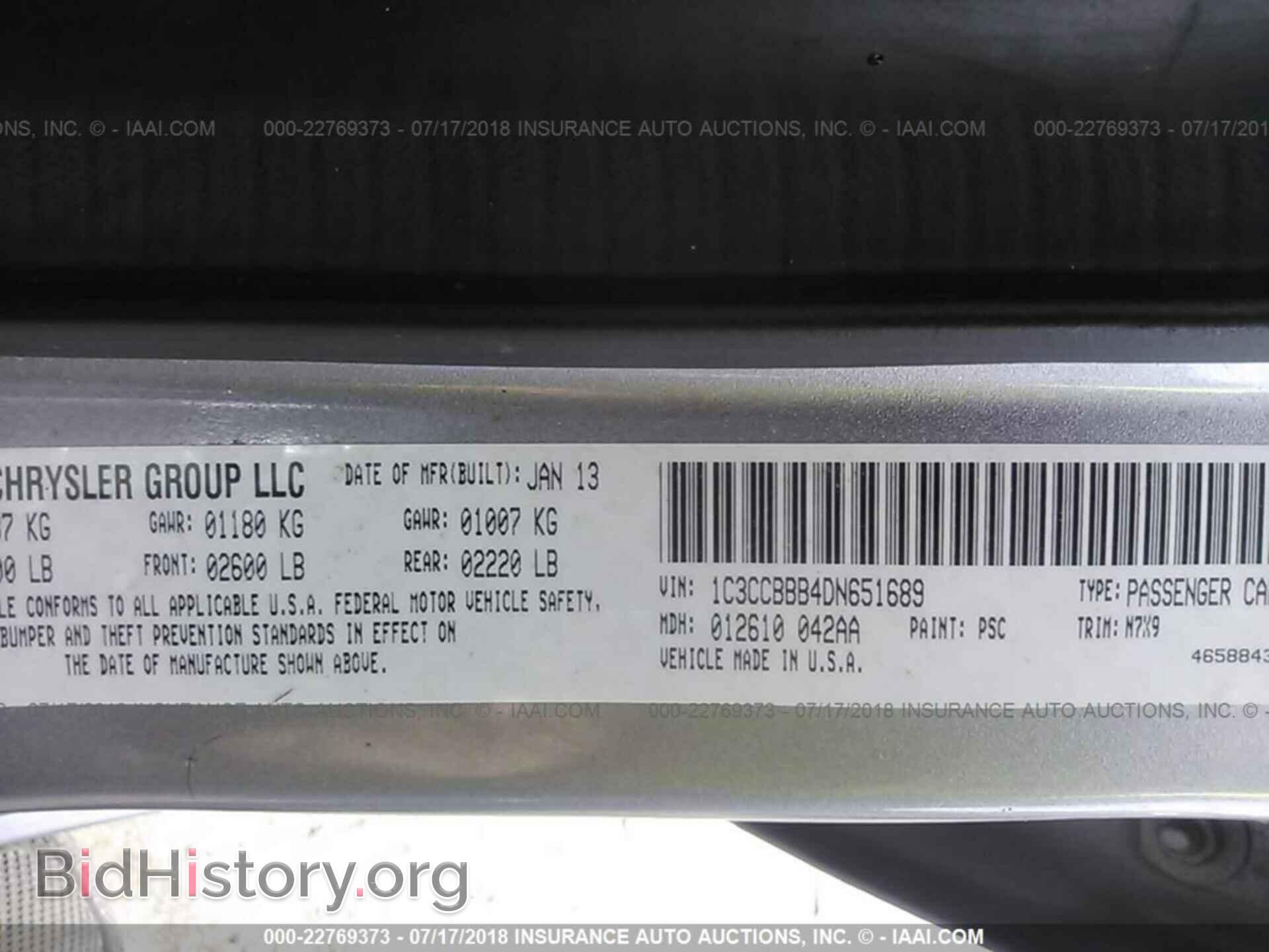 2013 Chrysler 200 - VIN: 1C3CCBBB4DN651689 - Photo 9