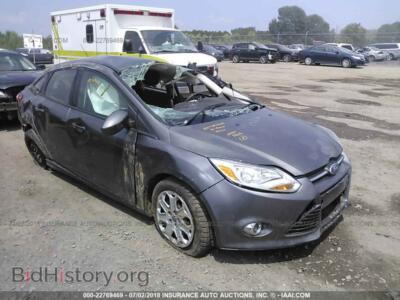 2012 Ford FOCUS, gray — VIN 1FAHP3F24CL261388, IAAI