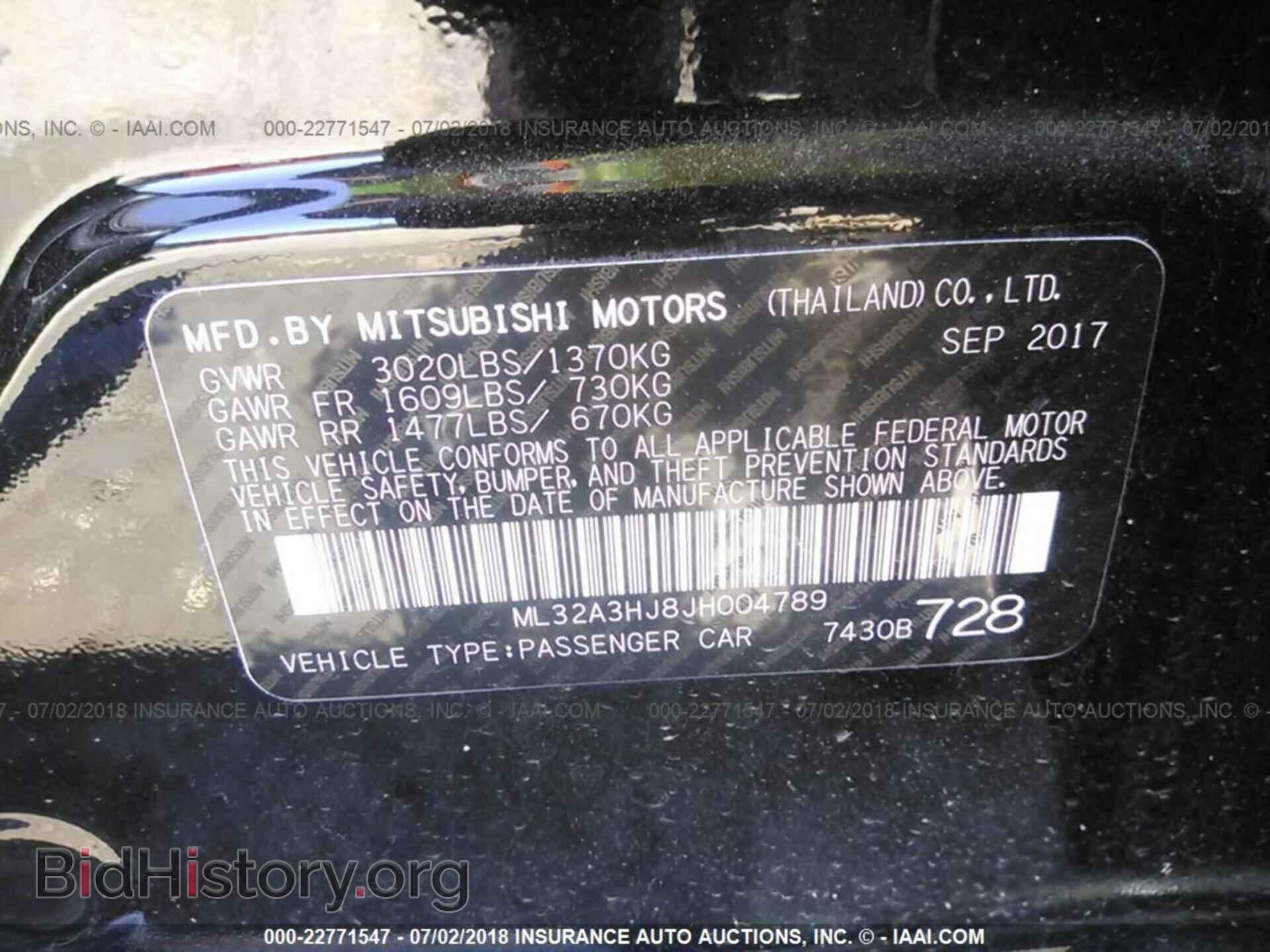 2018 Mitsubishi Mirage - VIN: ML32A3HJ8JH004789 - Фото 9