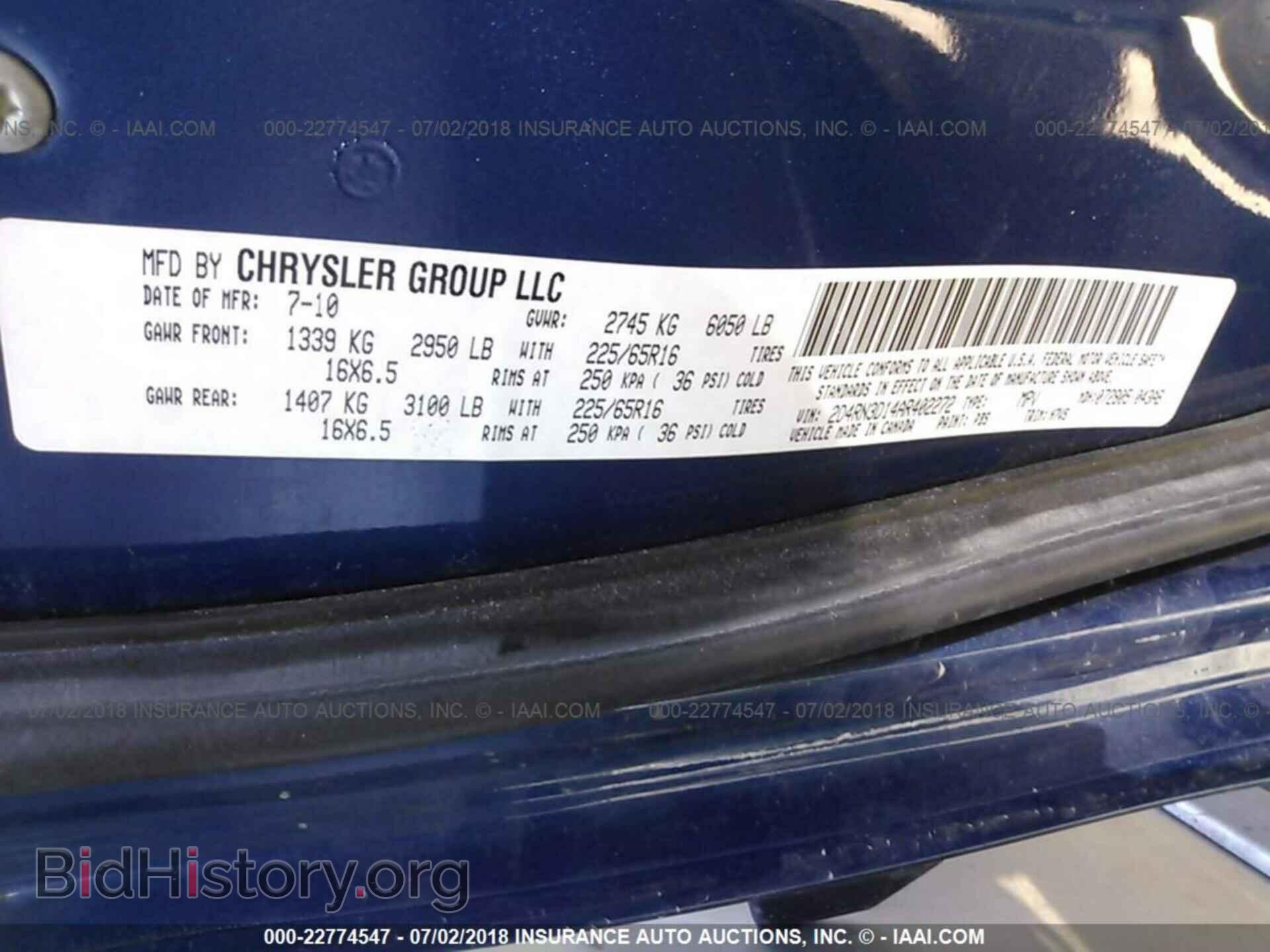 2010 DODGE GRAND CARAVAN - VIN: 2D4RN3D14AR402272 - Фото 9