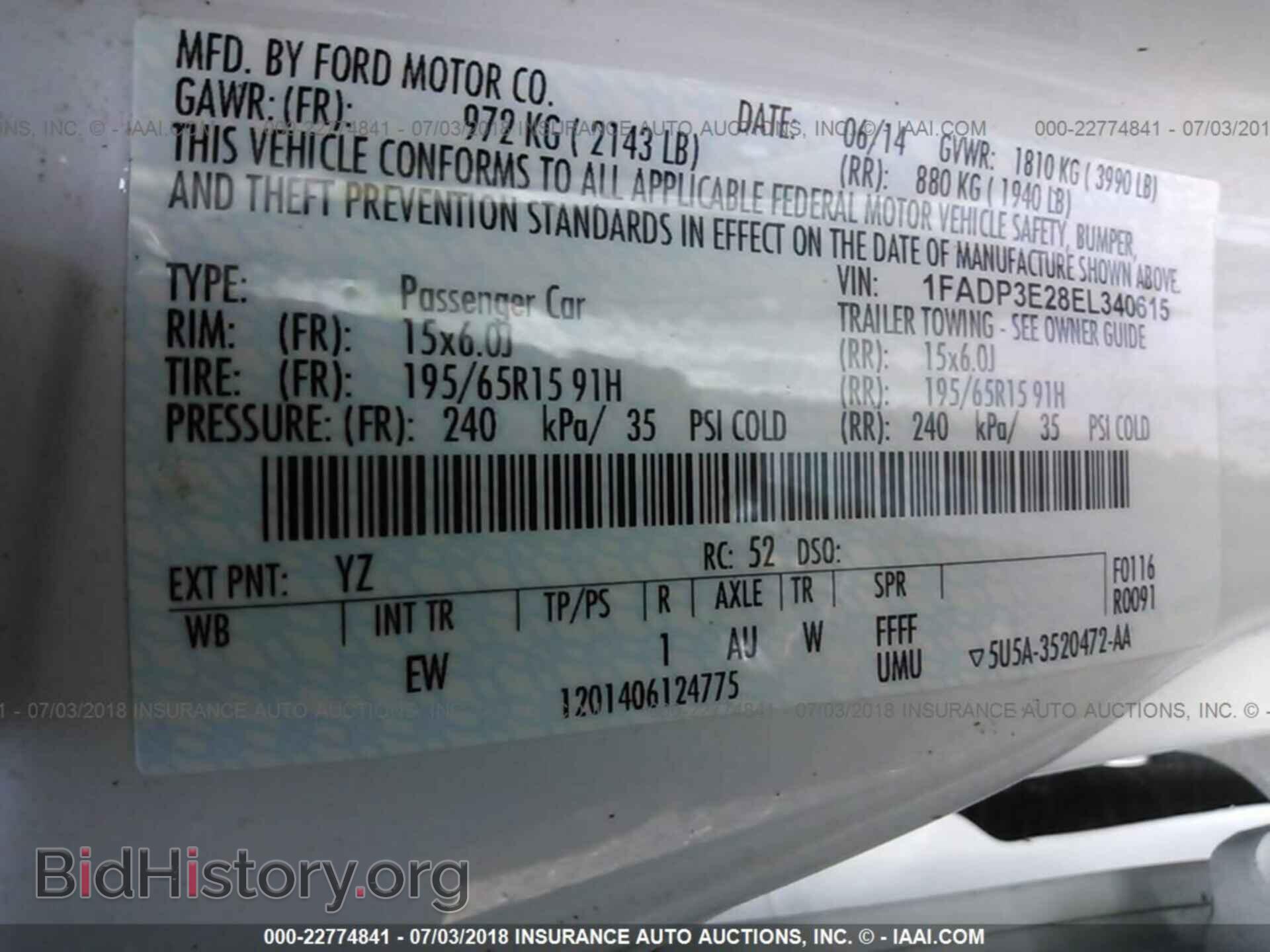 2014 Ford Focus - VIN: 1FADP3E28EL340615 - Фото 9