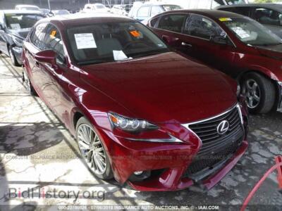 2015 Lexus IS, красный — VIN JTHBF1D25F5055837, IAAI