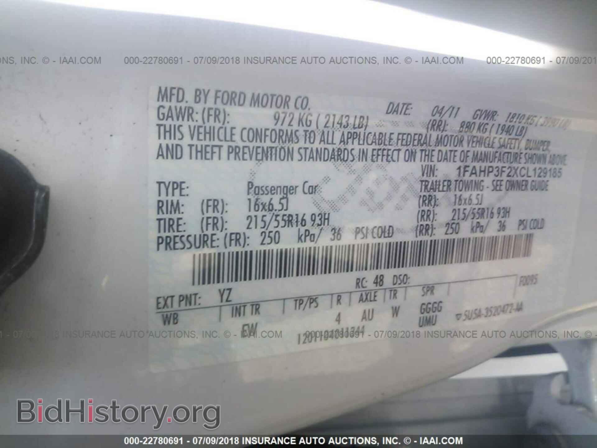 2012 Ford Focus - VIN: 1FAHP3F2XCL129185 - Фото 9