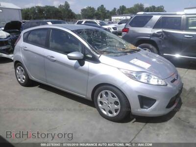 2012 Ford FIESTA, silver — VIN 3FADP4EJ2CM111789, IAAI