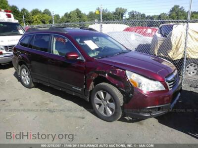 2011 Subaru OUTBACK, red — VIN 4S4BRBCC2B3384103, IAAI