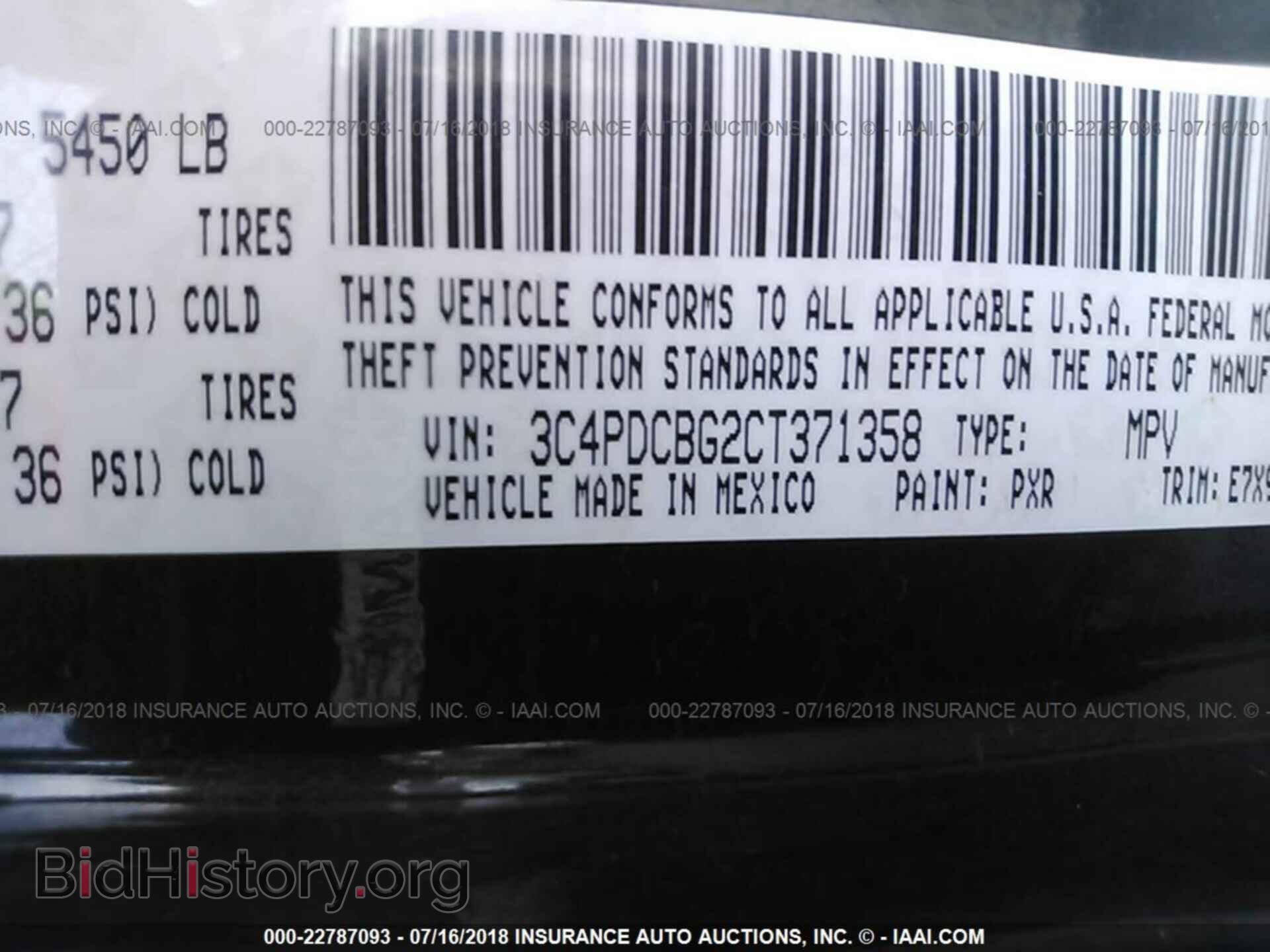 2012 Dodge Journey - VIN: 3C4PDCBG2CT371358 - Фото 9