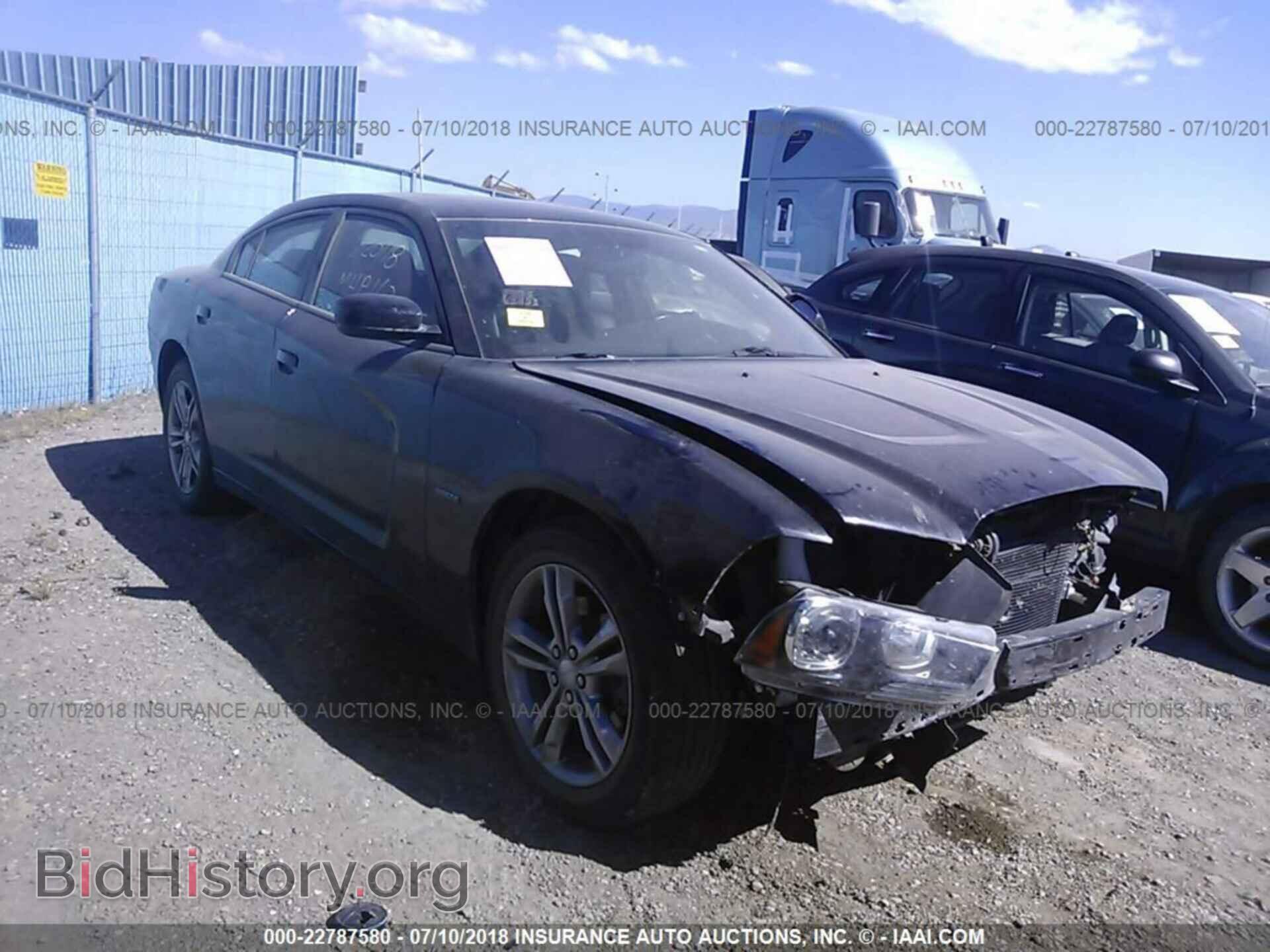 2014 Dodge CHARGER (VIN 2C3CDXDT1EH199792) — фото 1 из 10, IAAI, повреждение: передняя часть