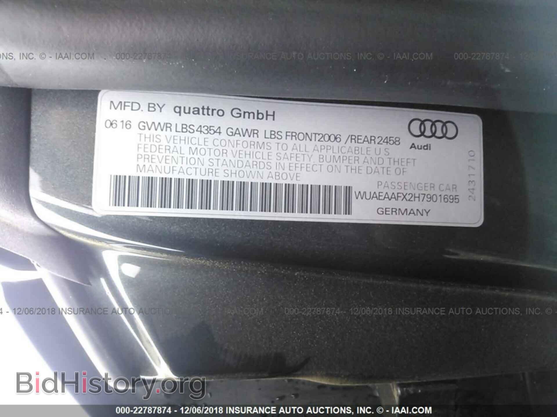 2017 Audi R8 - VIN: WUAEAAFX2H7901695 - Фото 9