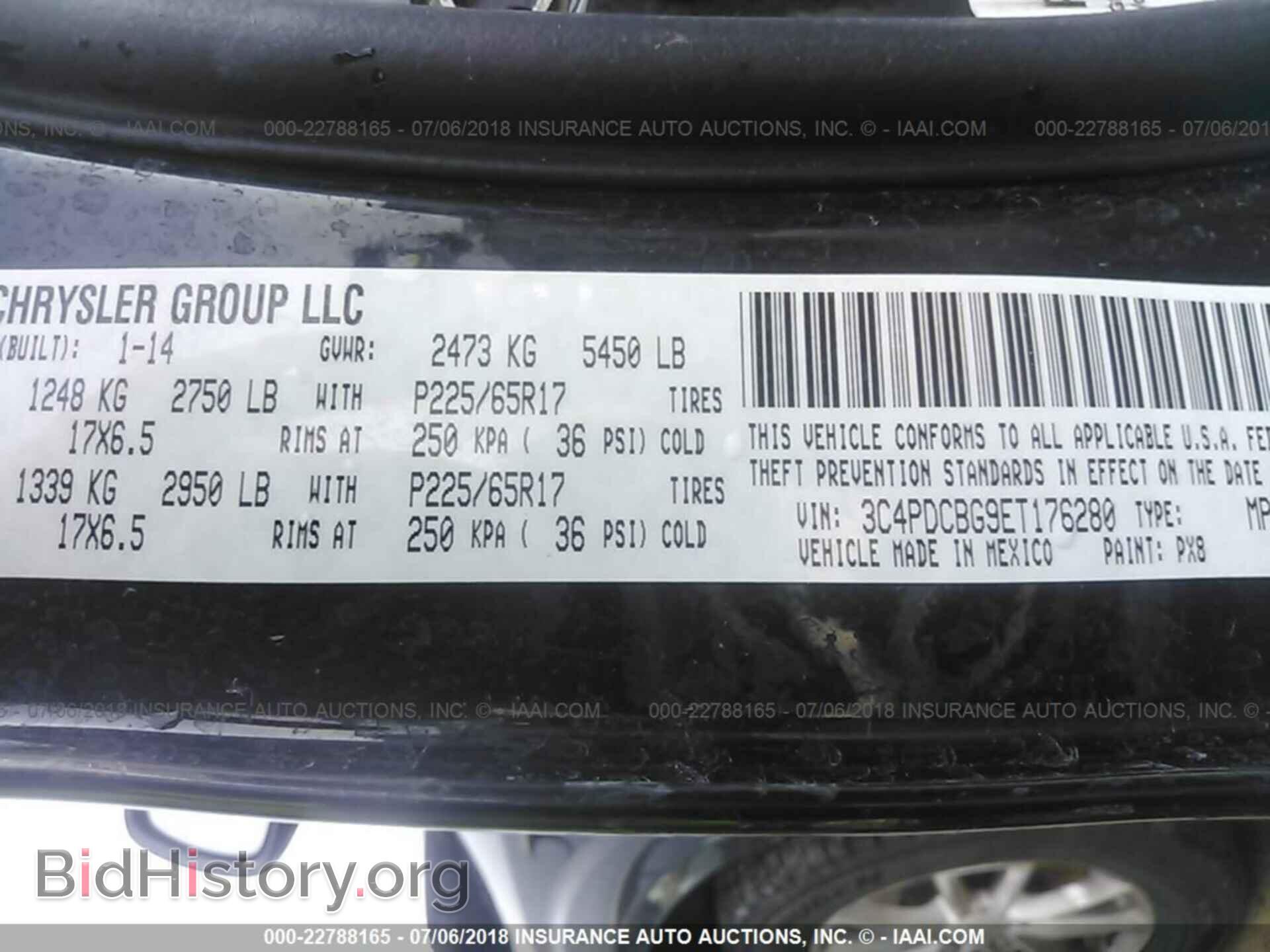2014 Dodge Journey - VIN: 3C4PDCBG9ET176280 - Фото 9