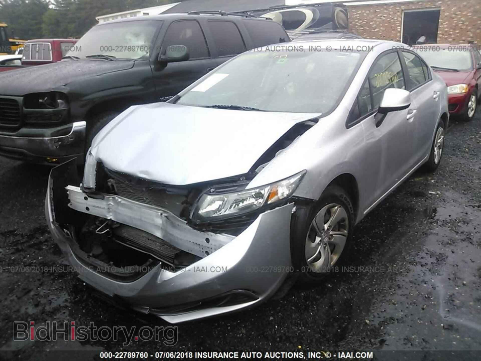 2013 Honda Civic - VIN: 2HGFB2F58DH583794 - Фото 2
