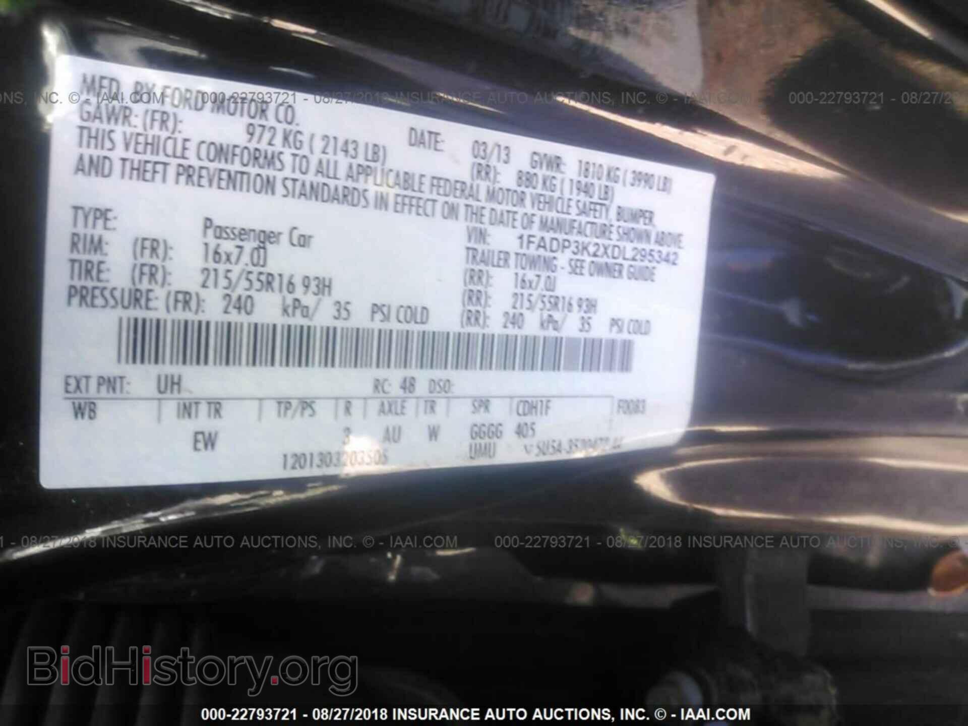 2013 Ford Focus - VIN: 1FADP3K2XDL295342 - Фото 9