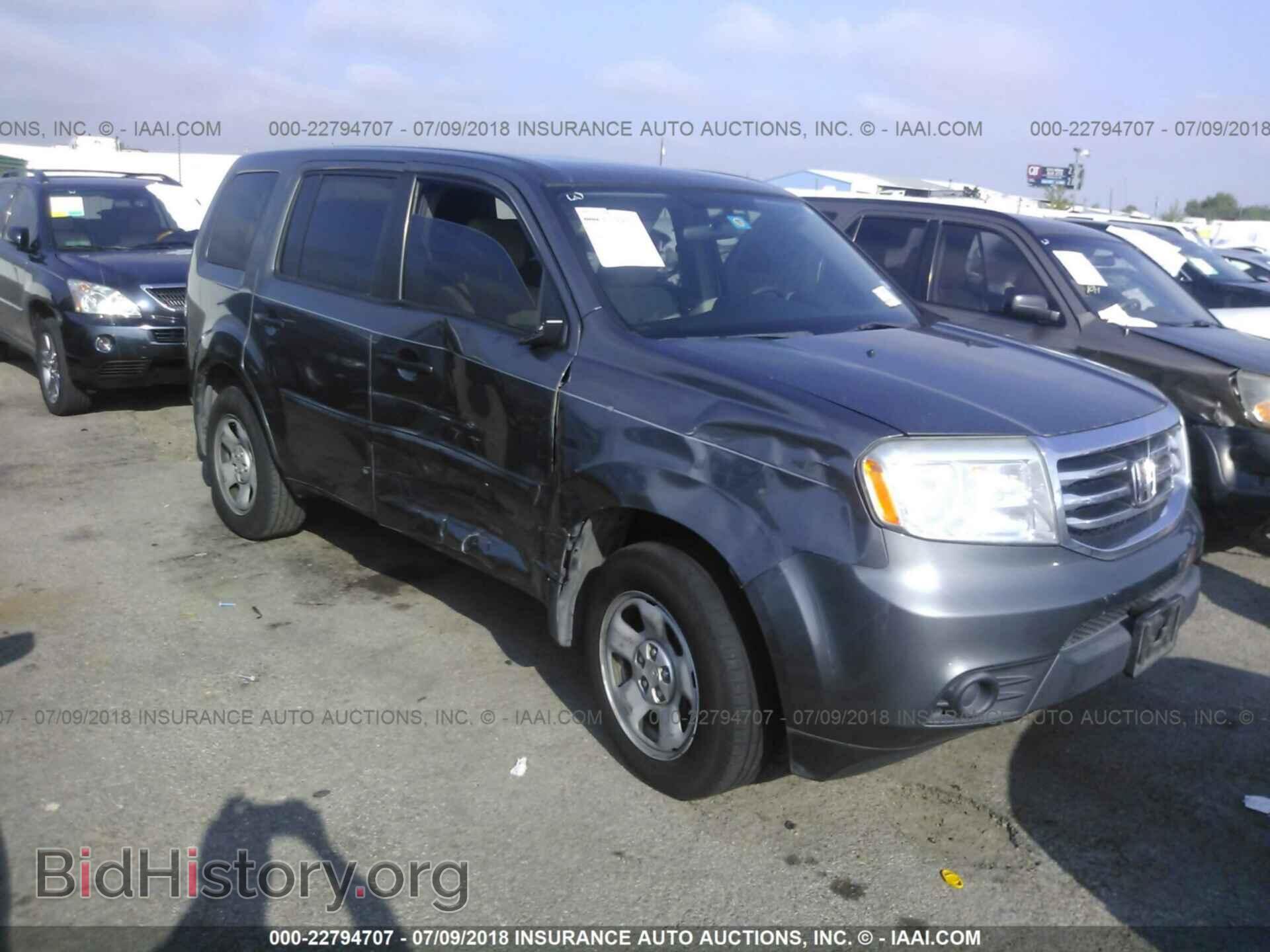 Фотография 5FNYF3H27DB020939 - Honda Pilot 2013