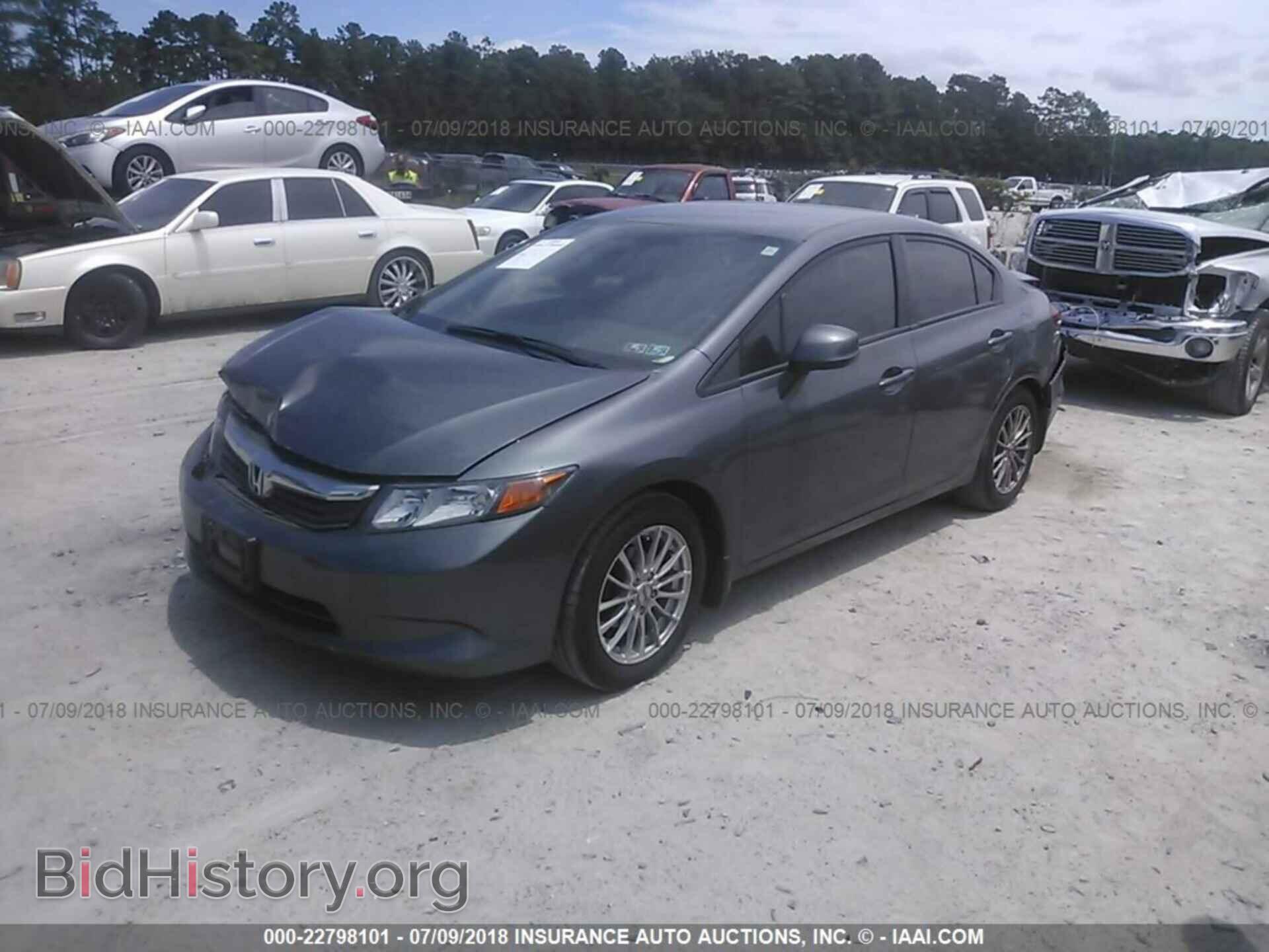2012 Honda Civic - VIN: 19XFB2F57CE365242 - Фото 2