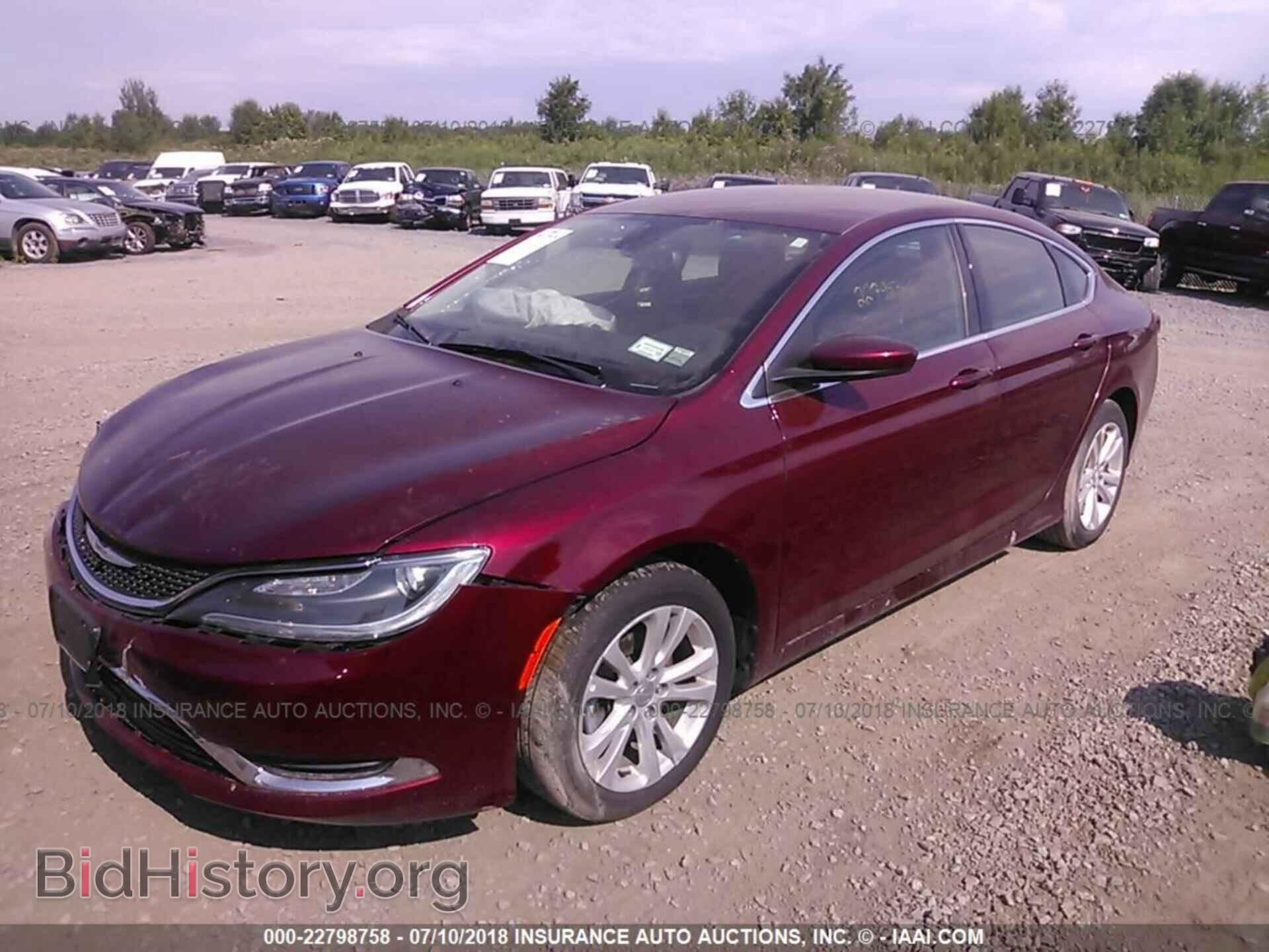 2015 Chrysler 200 - VIN: 1C3CCCAB0FN746180 - Фото 2