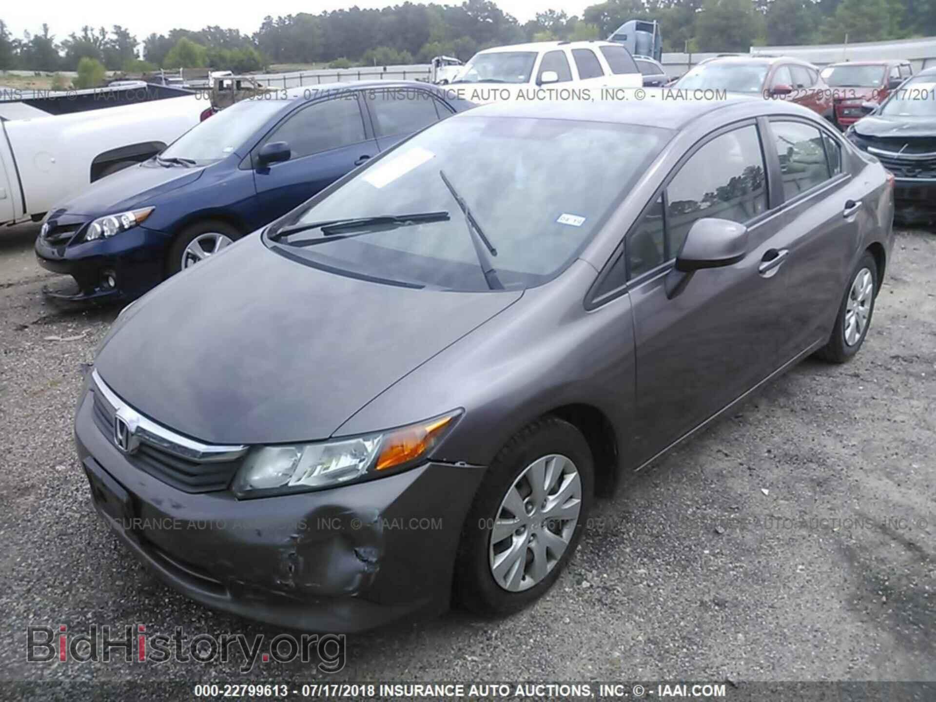 2012 Honda Civic - VIN: 2HGFB2F52CH525954 - Photo 2