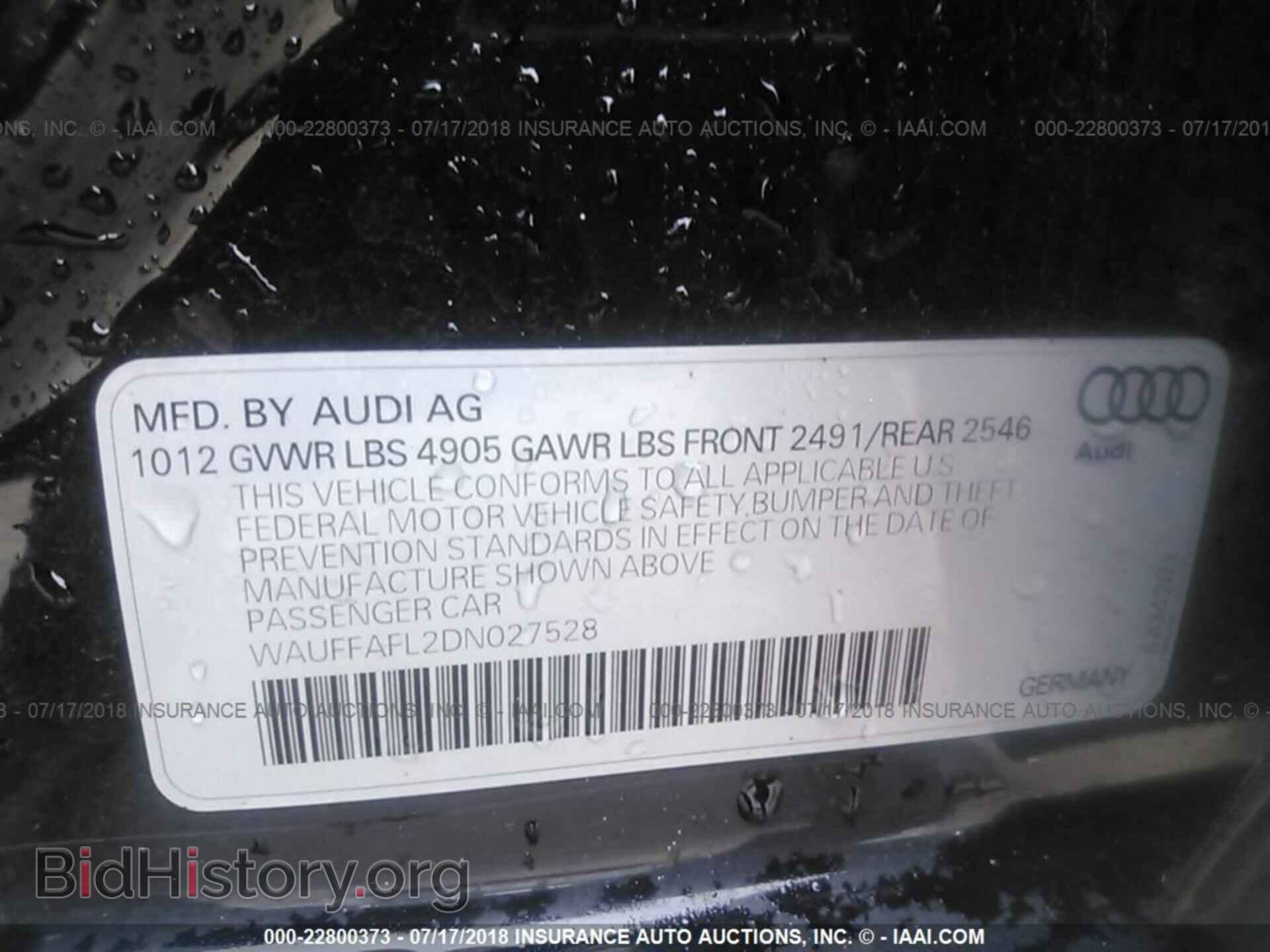 2013 Audi A4 - VIN: WAUFFAFL2DN027528 - Photo 9