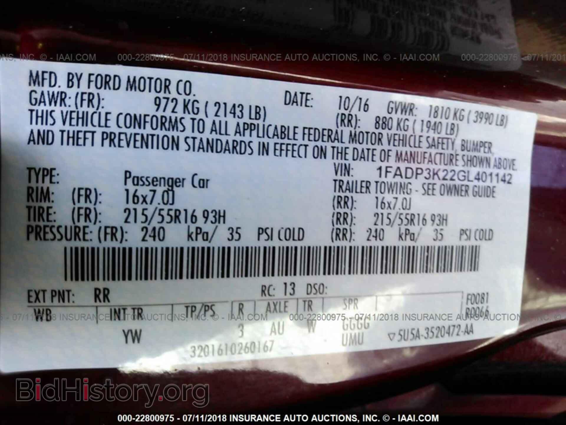 2016 Ford Focus - VIN: 1FADP3K22GL401142 - Photo 9