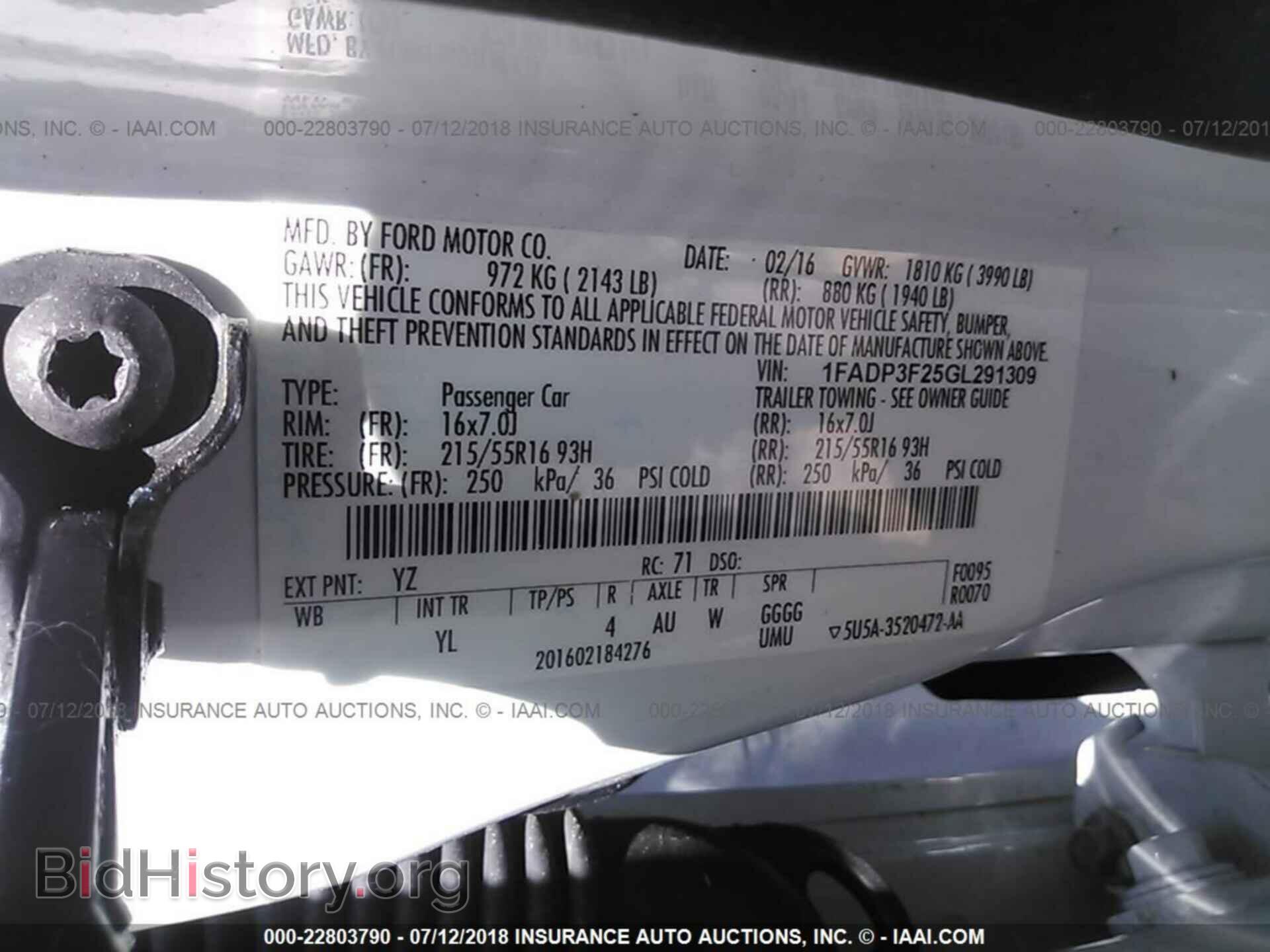 2016 Ford Focus - VIN: 1FADP3F25GL291309 - Фото 9
