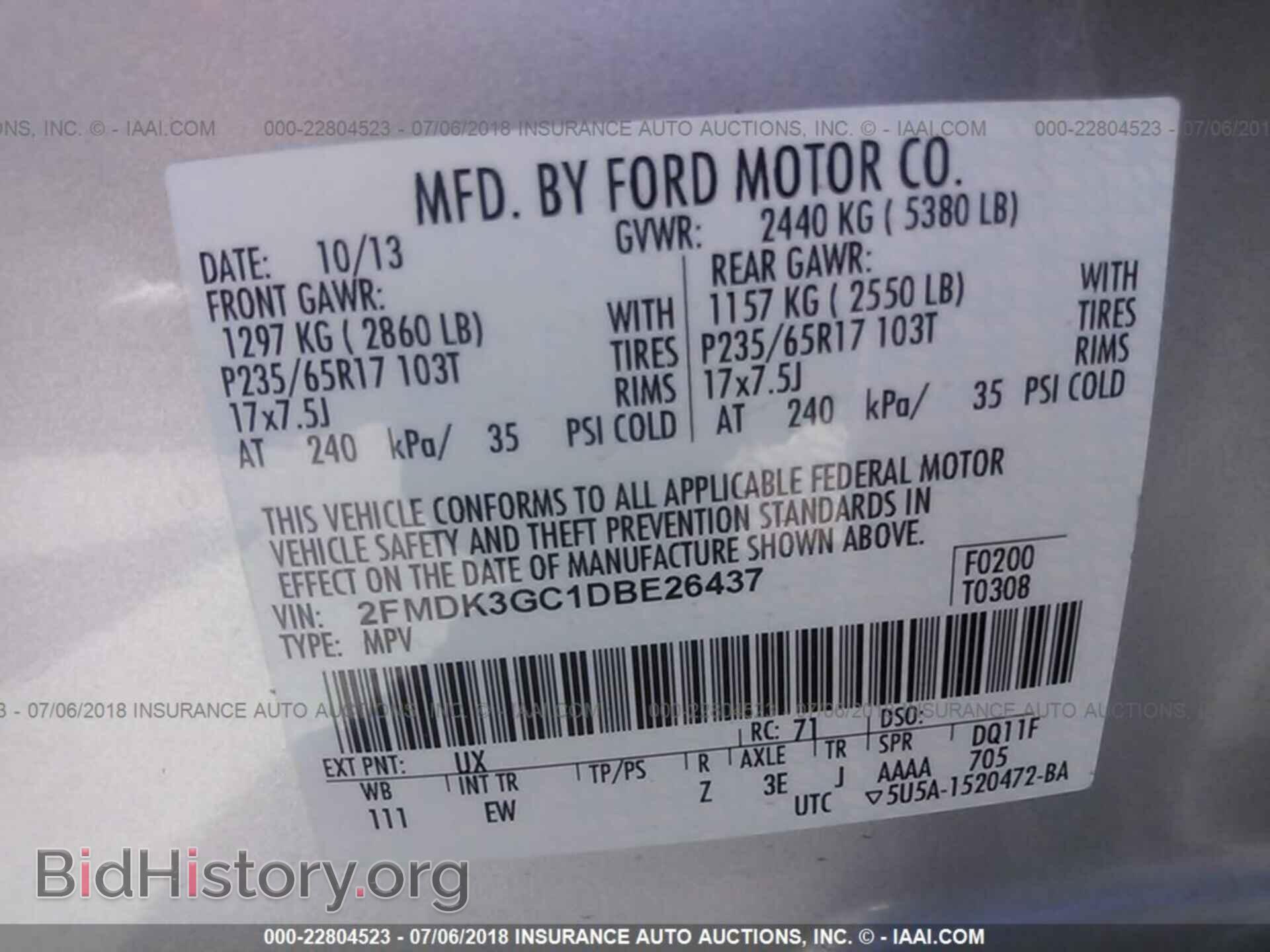2013 Ford Edge - VIN: 2FMDK3GC1DBE26437 - Фото 9