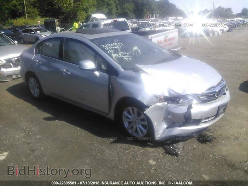 2012 Honda CIVIC (VIN 19XFB2F87CE390295) — фото 1 из 10, IAAI, повреждение: передняя часть