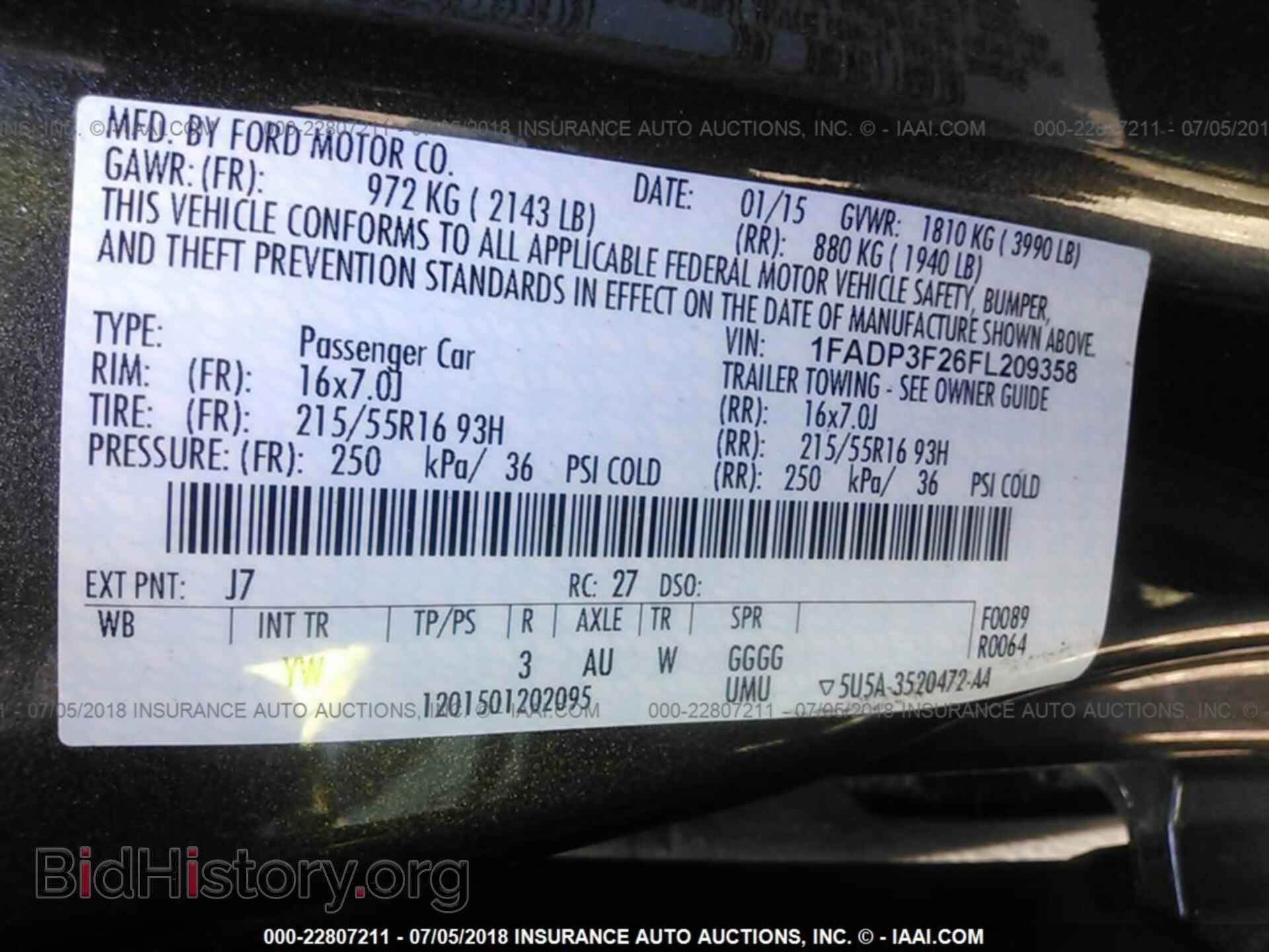 2015 Ford Focus - VIN: 1FADP3F26FL209358 - Фото 9