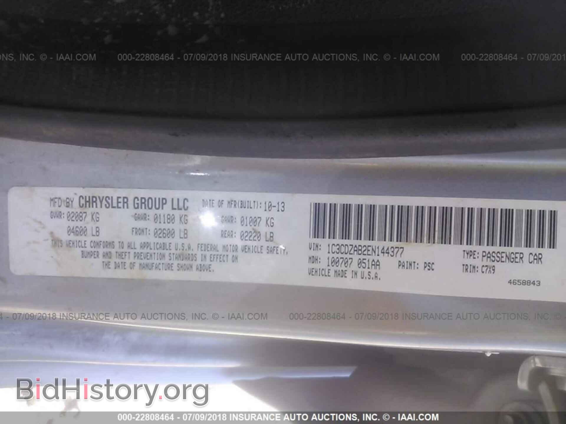 2014 Dodge Avenger - VIN: 1C3CDZAB2EN144377 - Photo 9
