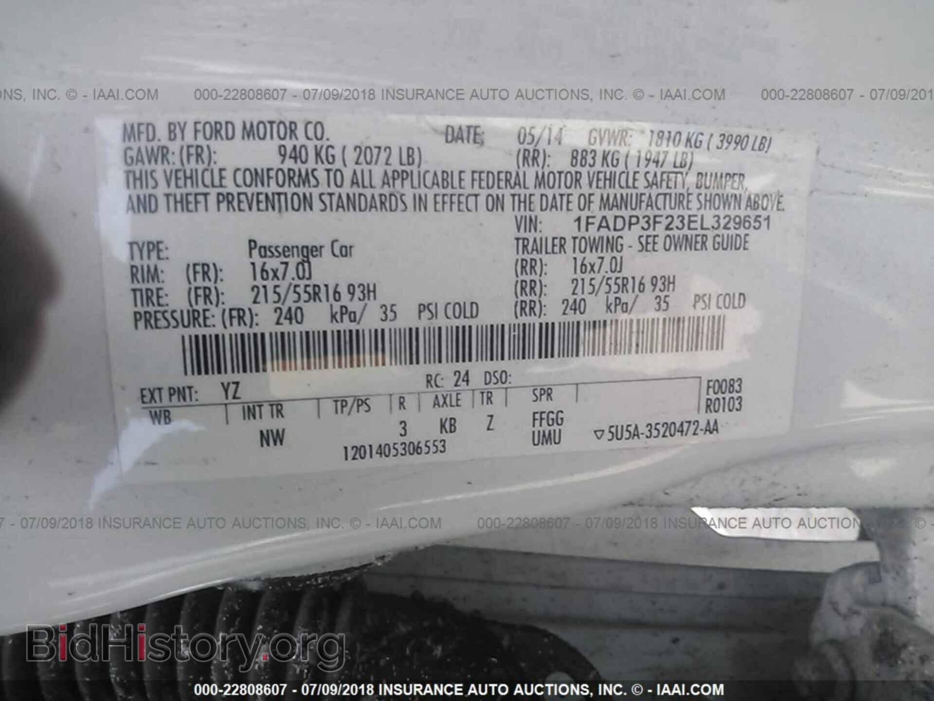 2014 Ford Focus - VIN: 1FADP3F23EL329651 - Фото 9