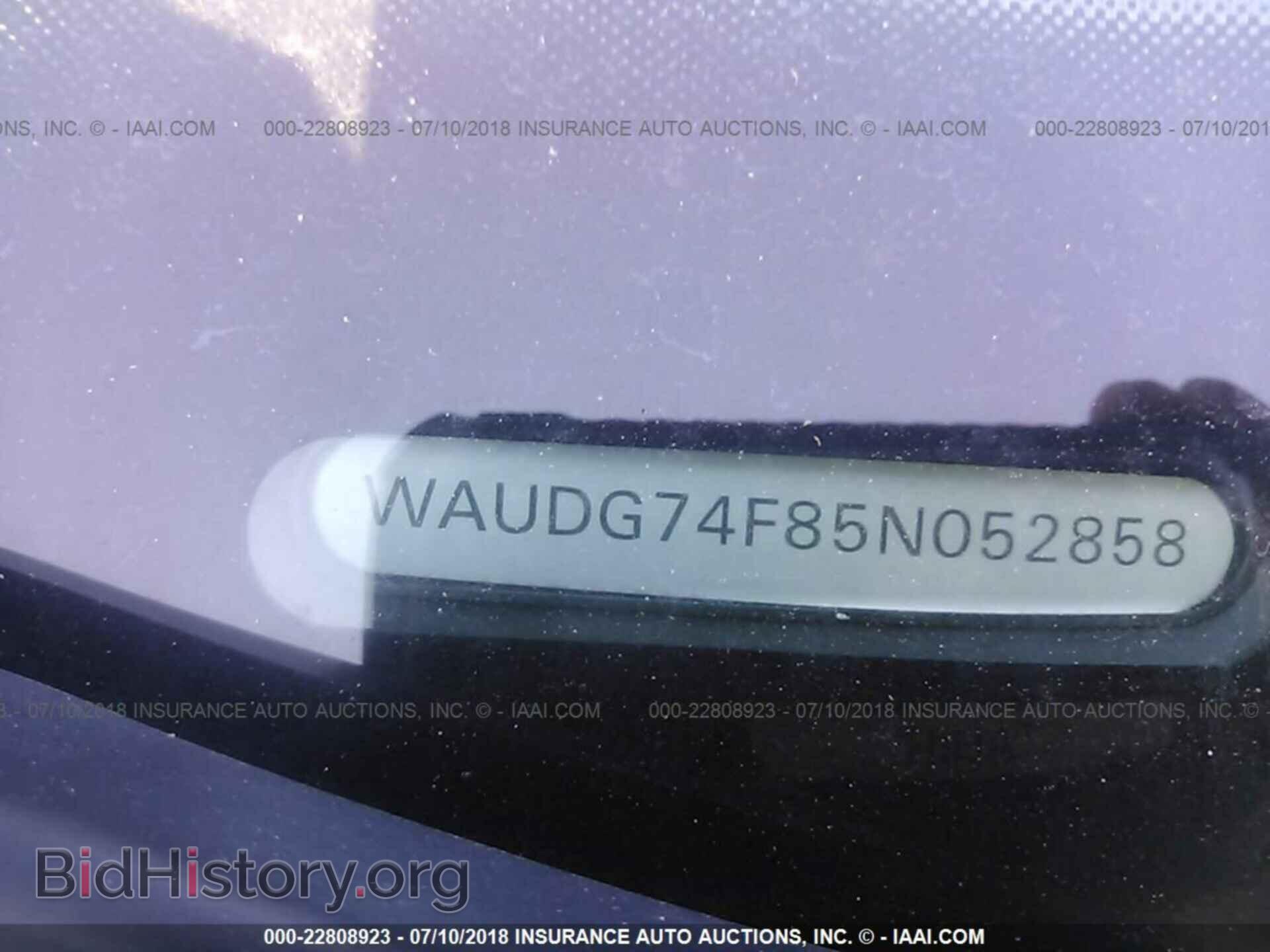 2005 Audi A6 - VIN: WAUDG74F85N052858 - Фото 9