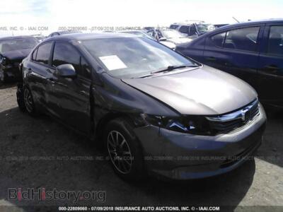 2012 Honda CIVIC, gray — VIN 19XFB2F57CE052353, IAAI