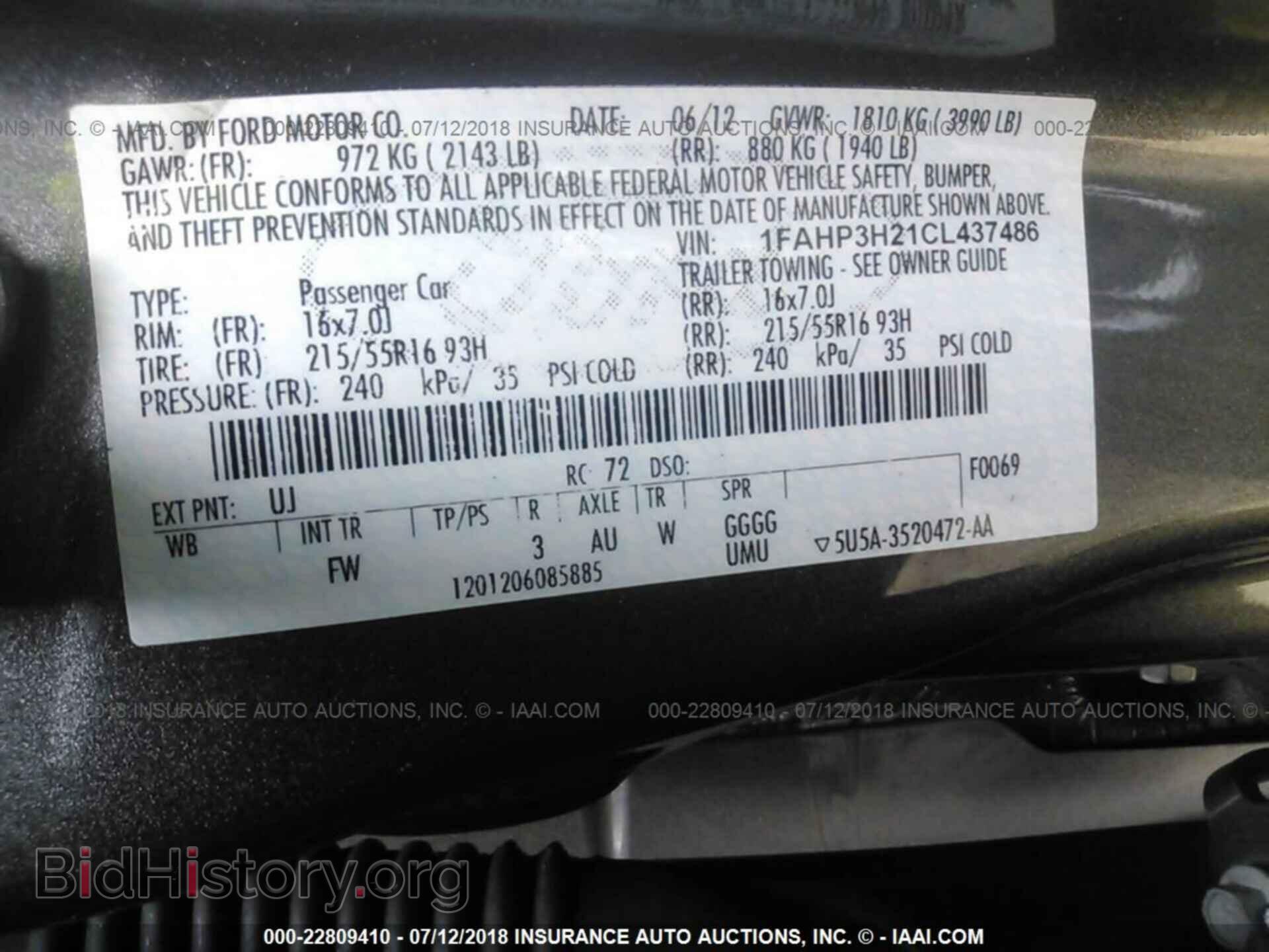2012 Ford Focus - VIN: 1FAHP3H21CL437486 - Photo 9