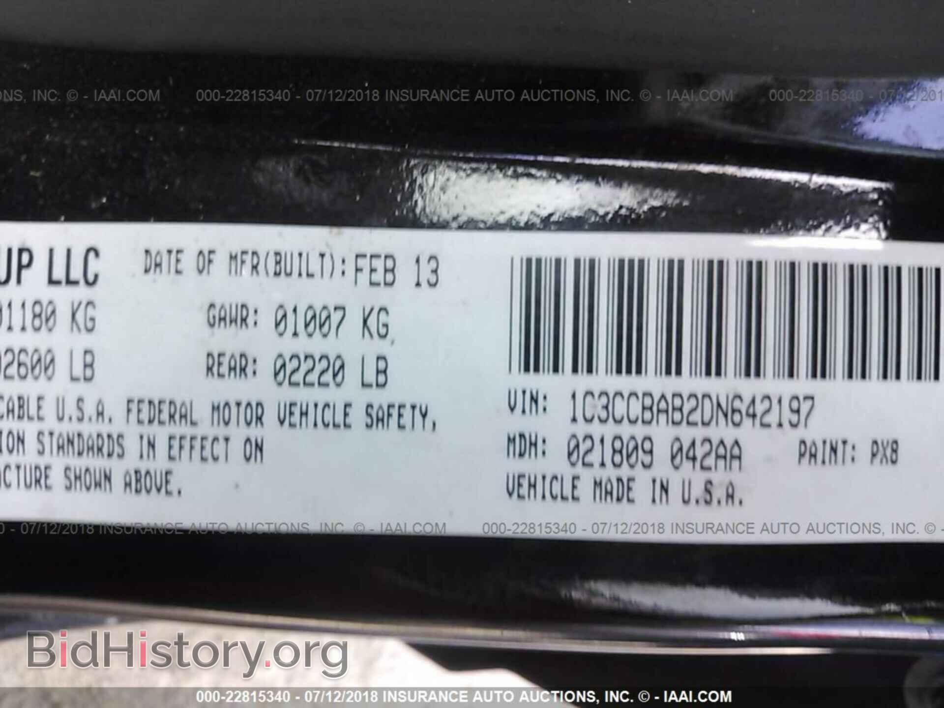 2013 Chrysler 200 - VIN: 1C3CCBAB2DN642197 - Photo 9