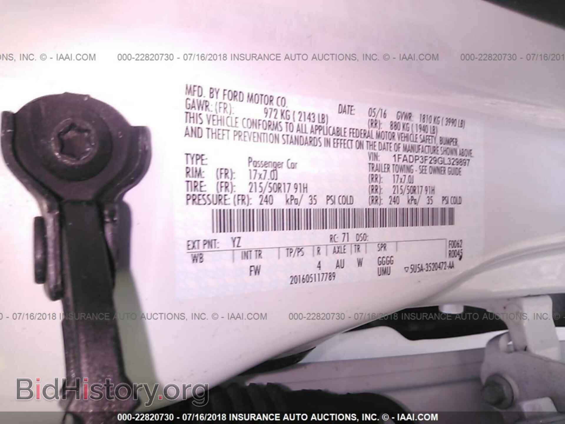 2016 Ford Focus - VIN: 1FADP3F29GL329897 - Фото 9