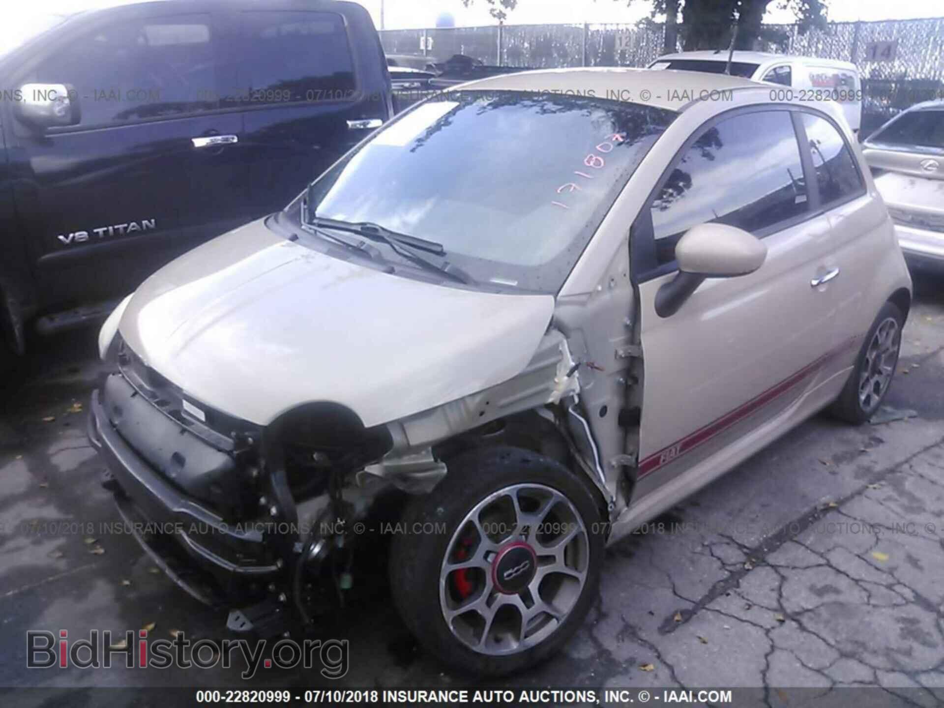 2012 Fiat 500 - VIN: 3C3CFFBR2CT171807 - Фото 2
