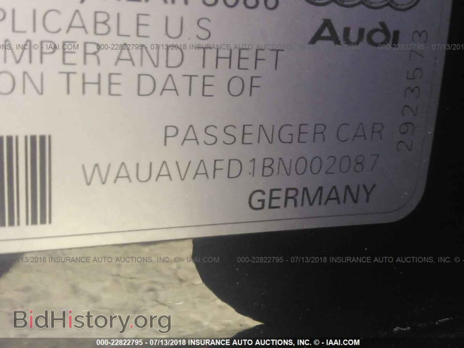 2011 Audi A8 - VIN: WAUAVAFD1BN002087 - Photo 9