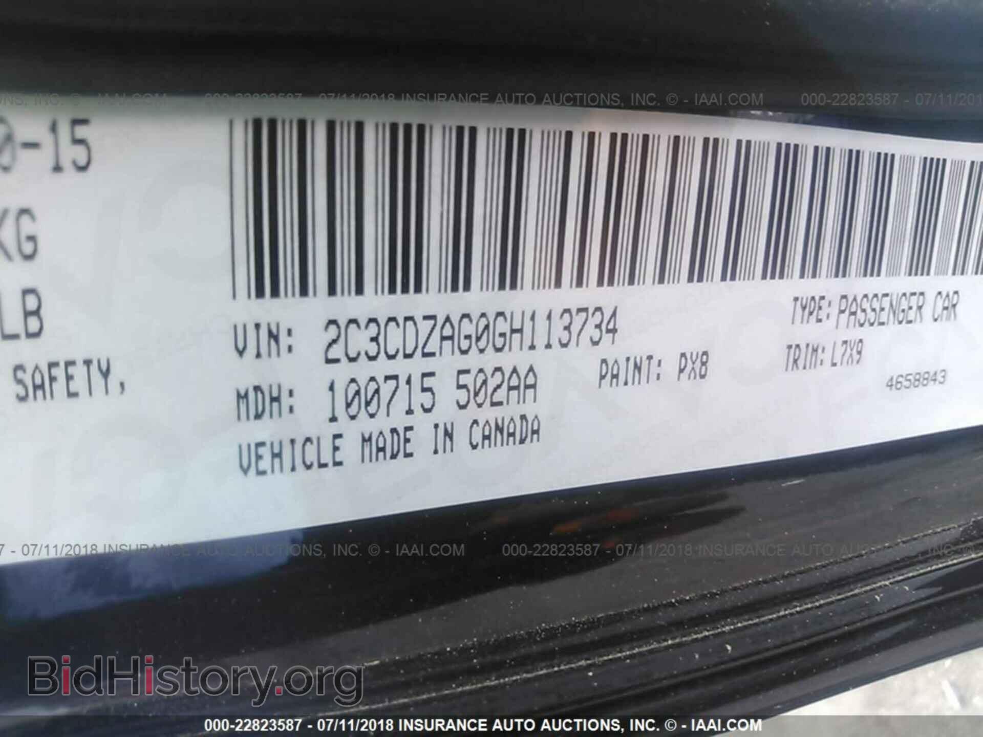 2016 Dodge Challenger - VIN: 2C3CDZAG0GH113734 - Photo 9