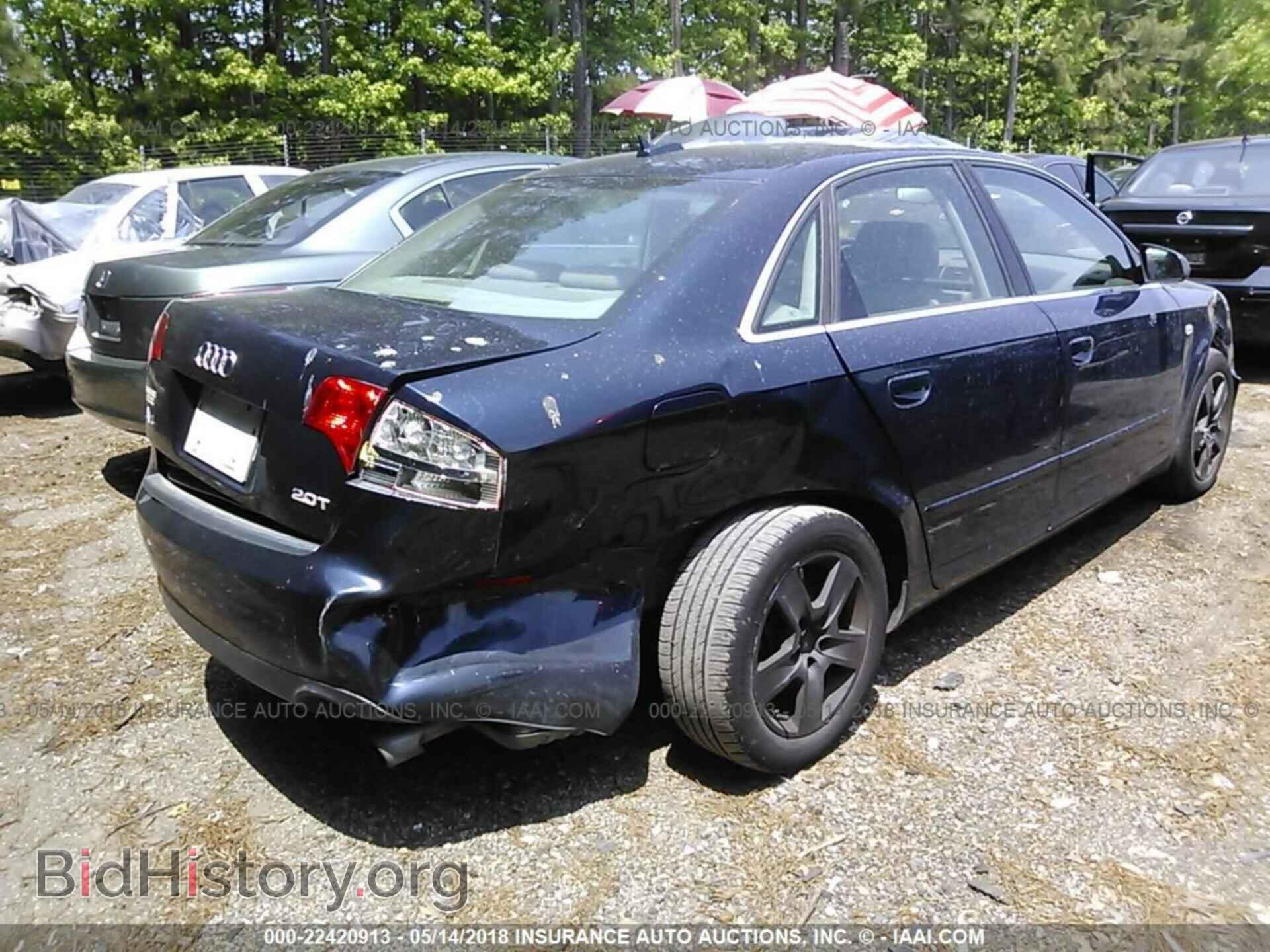 2005 AUDI A4 - VIN: WAUAF78E35A559455 - Фото 4
