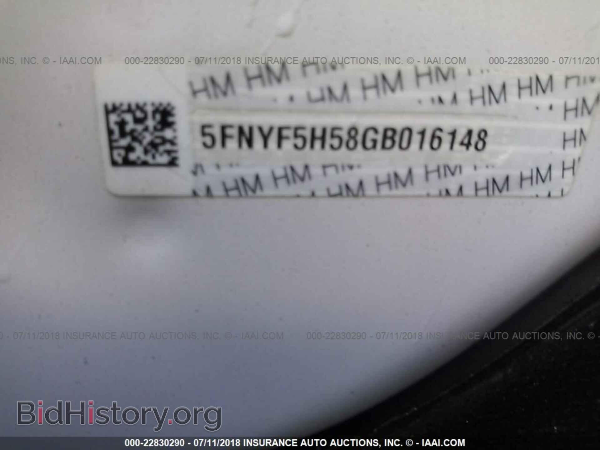 2016 Honda Pilot - VIN: 5FNYF5H58GB016148 - Photo 9