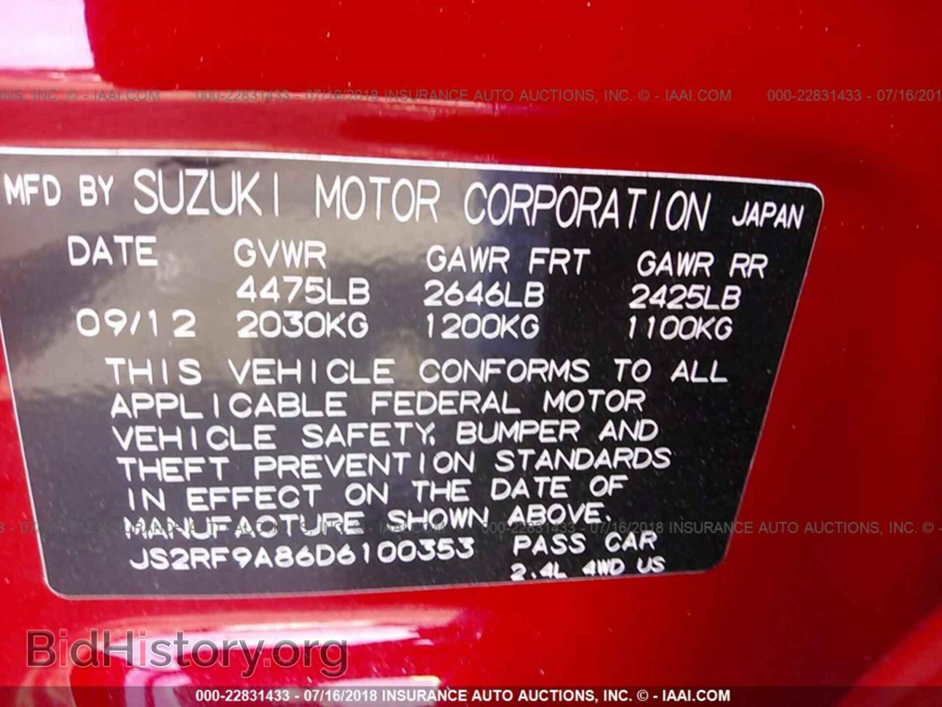 2013 Suzuki Kizashi - VIN: JS2RF9A86D6100353 - Photo 9