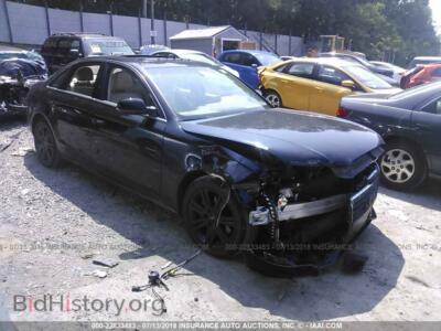 2012 Audi A4, черный — VIN WAUBFAFL5CN004662, IAAI