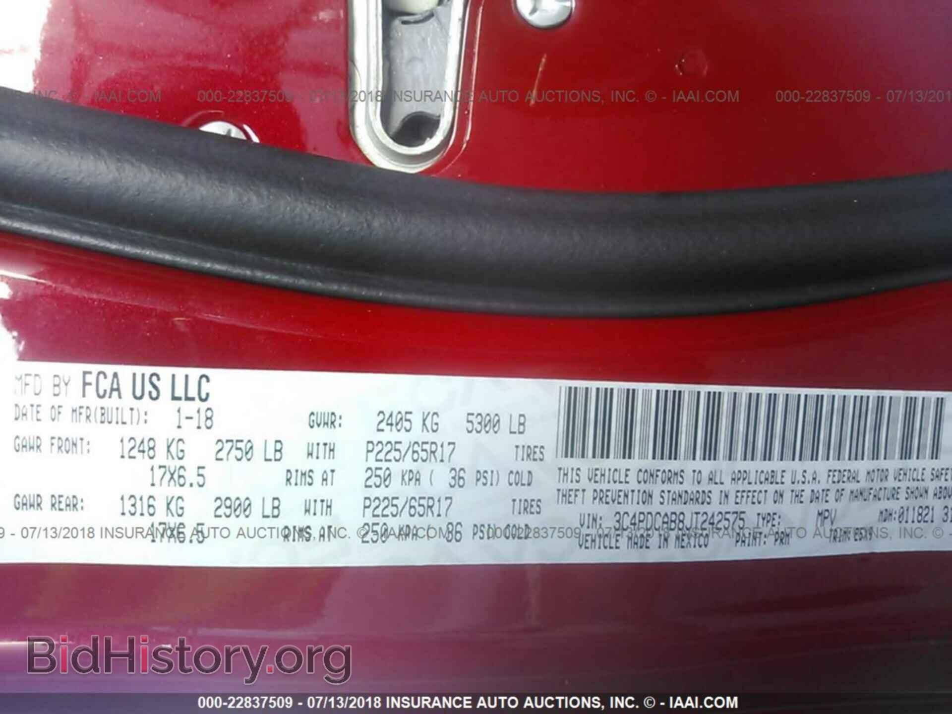 2018 Dodge Journey - VIN: 3C4PDCAB8JT242575 - Фото 9