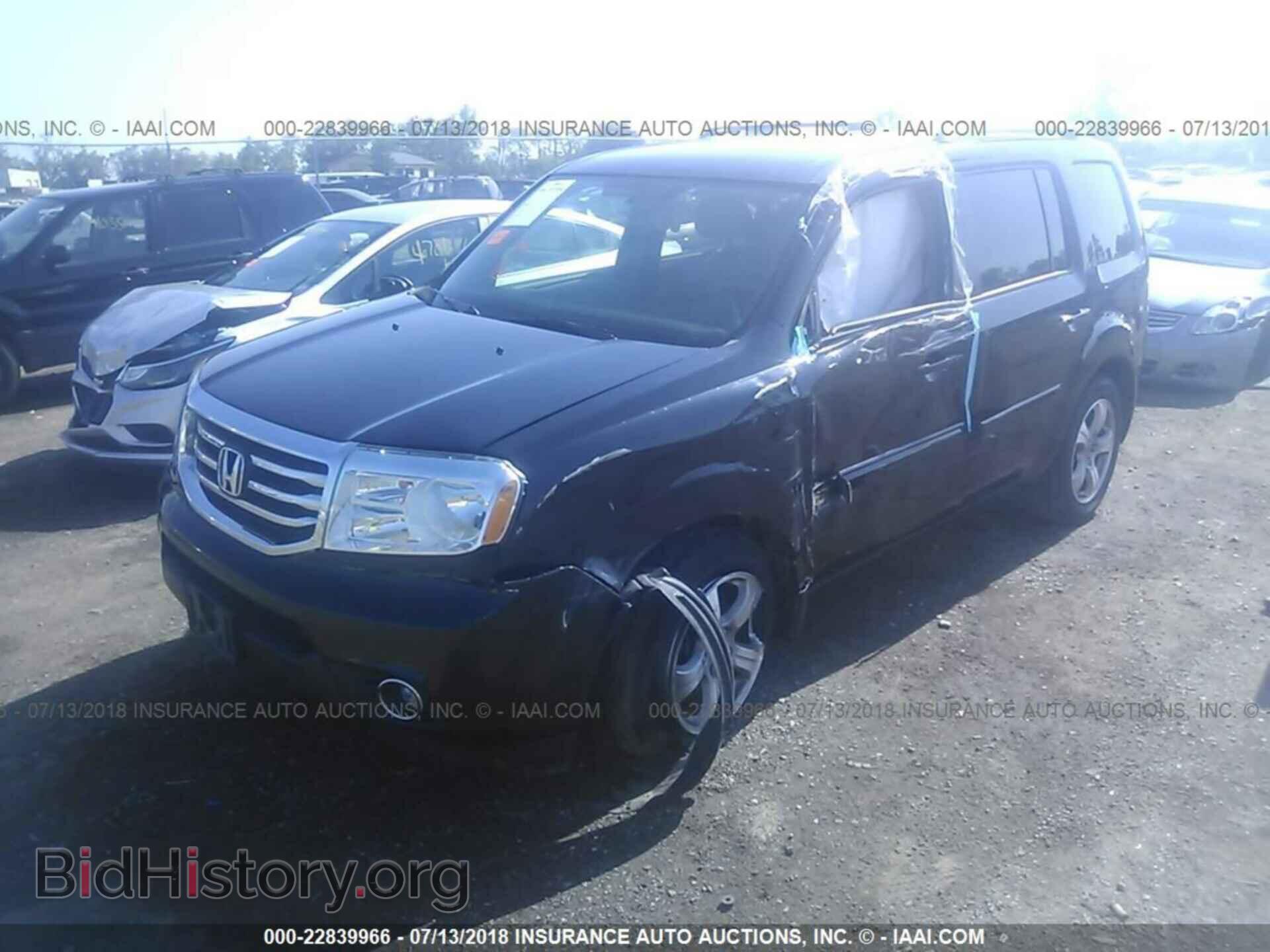 2013 Honda Pilot - VIN: 5FNYF4H44DB085478 - Фото 2