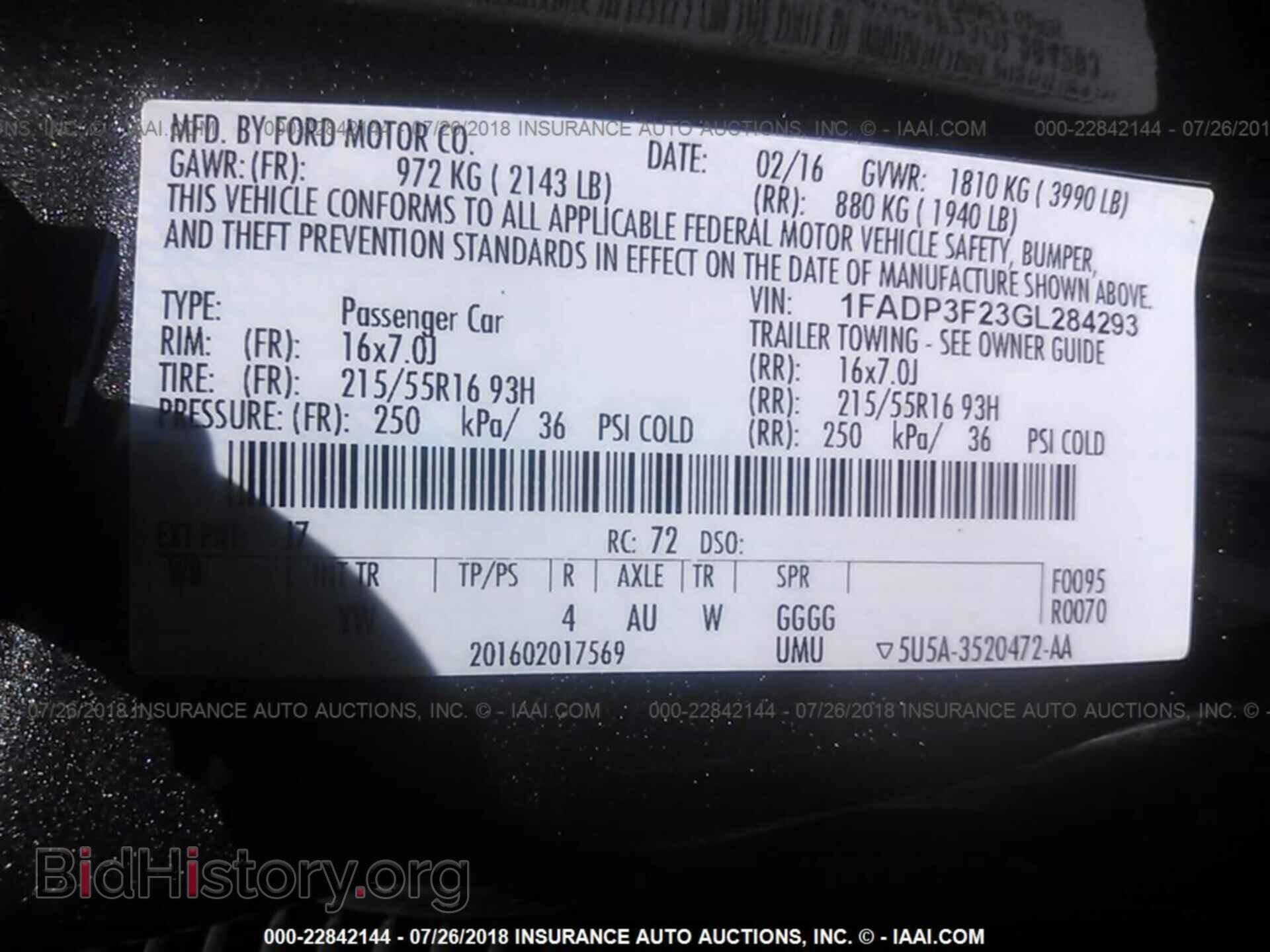2016 Ford Focus - VIN: 1FADP3F23GL284293 - Фото 9