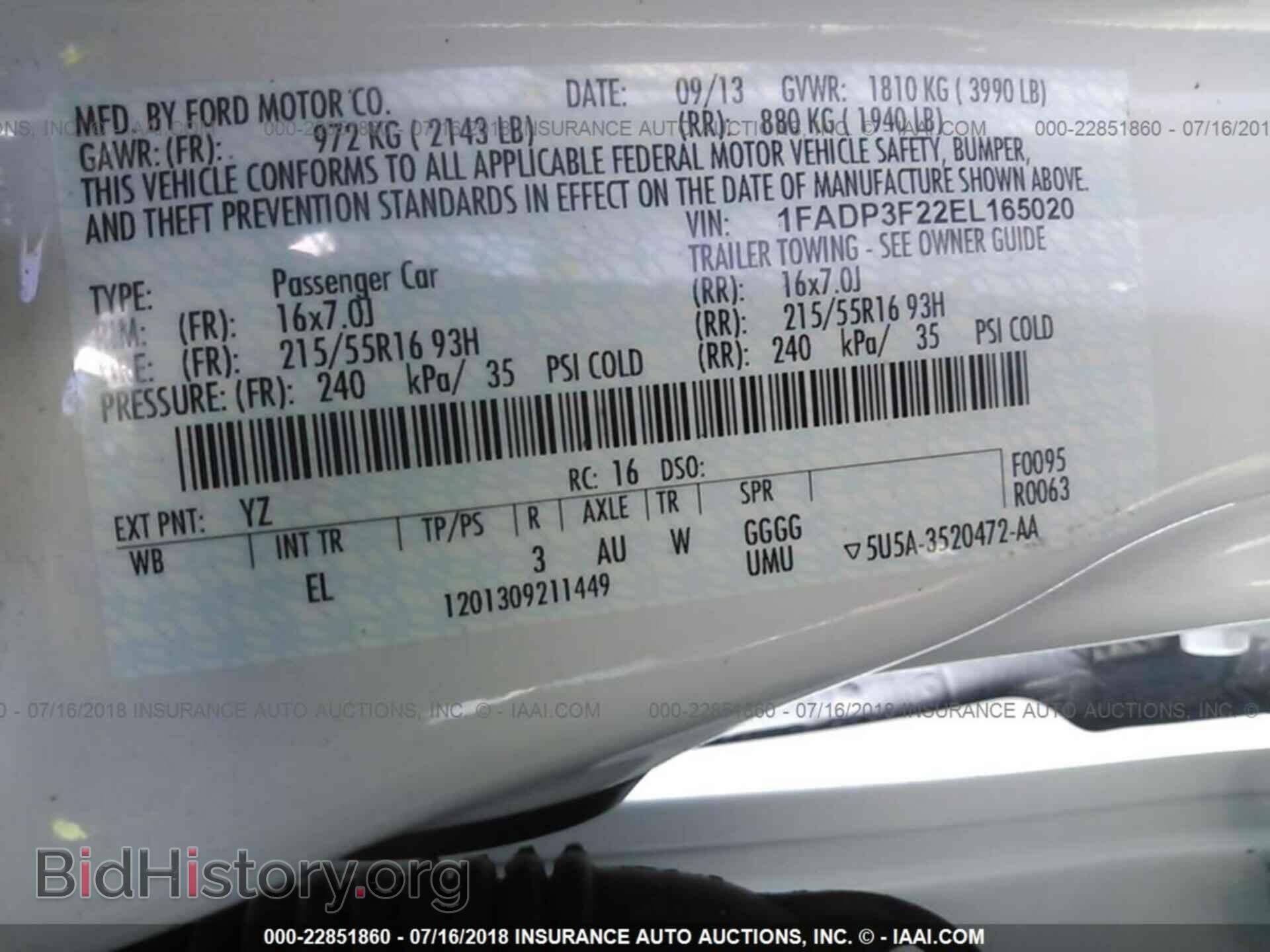 2014 Ford Focus - VIN: 1FADP3F22EL165020 - Фото 9
