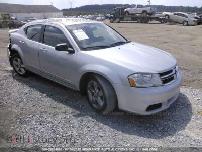 2011 Dodge AVENGER, серебристый — VIN 1B3BD4FB0BN554191, IAAI