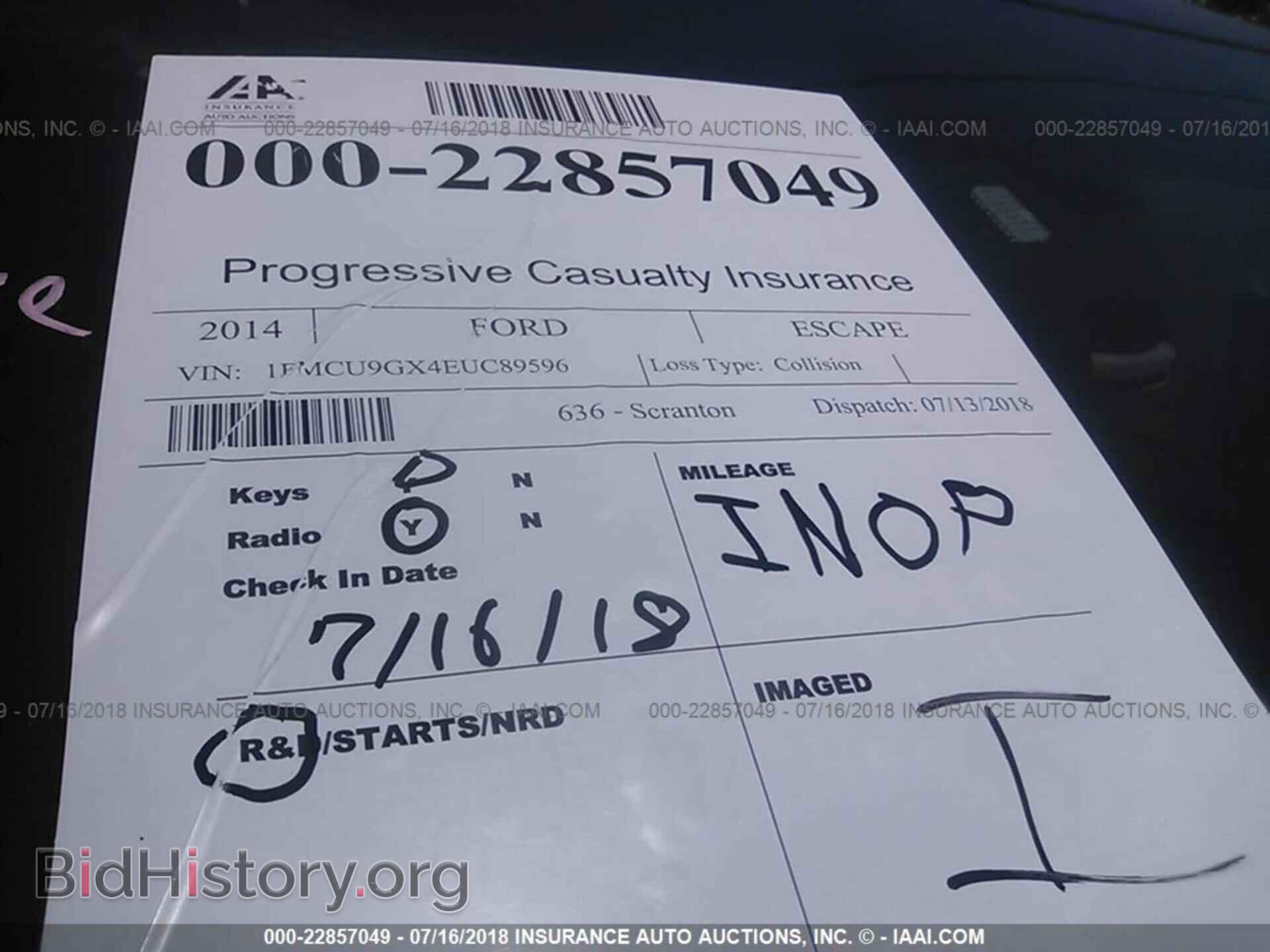 2014 Ford Escape - VIN: 1FMCU9GX4EUC89596 - Photo 7