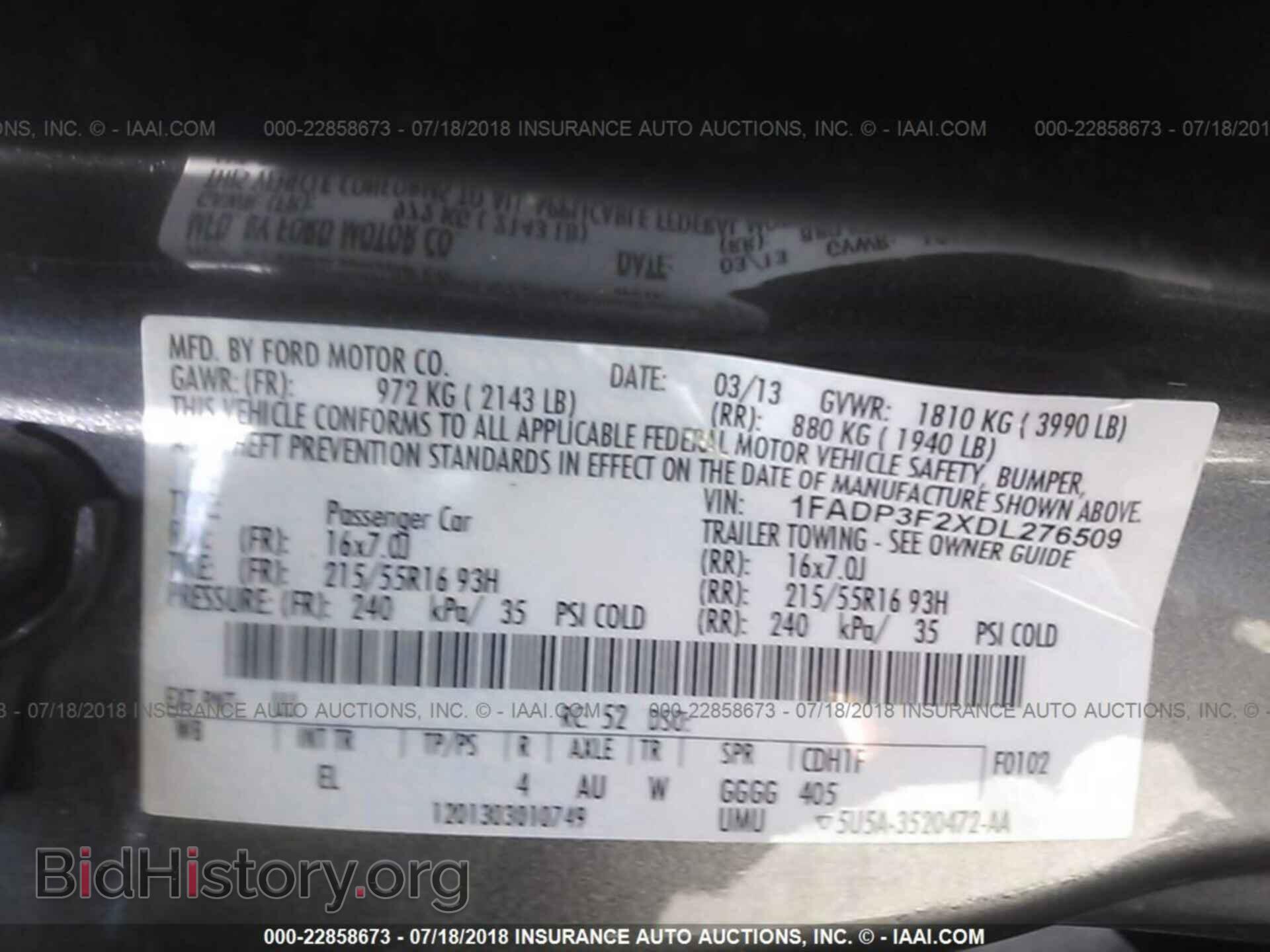 2013 Ford Focus - VIN: 1FADP3F2XDL276509 - Photo 9