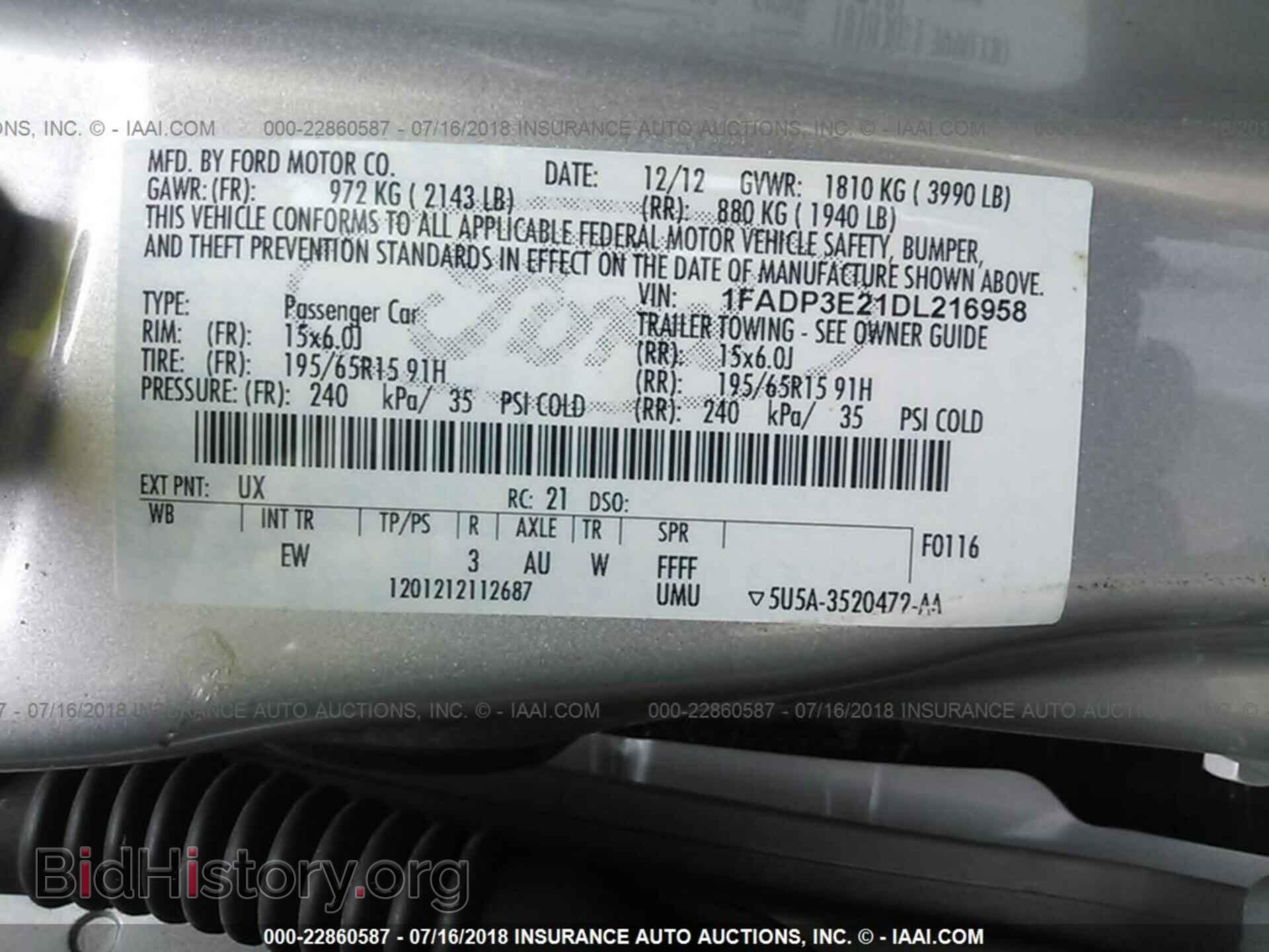 2013 Ford Focus - VIN: 1FADP3E21DL216958 - Photo 9