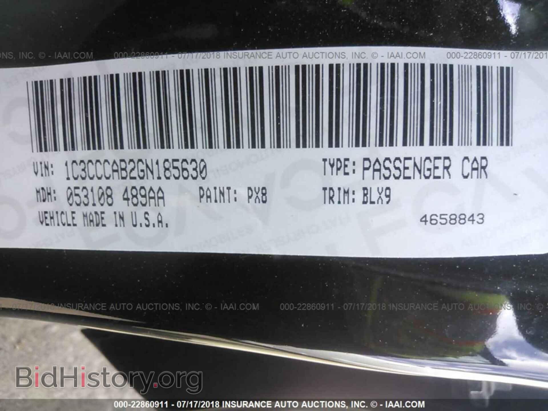 2016 Chrysler 200 - VIN: 1C3CCCAB2GN185630 - Фото 9