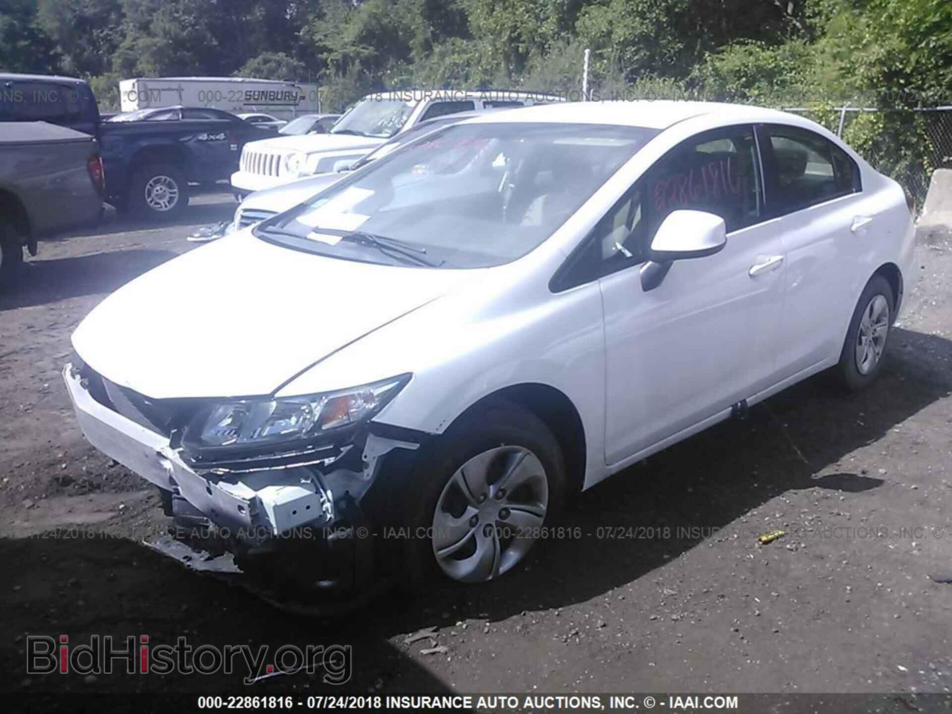 2013 Honda Civic - VIN: 2HGFB2F58DH569054 - Фото 2