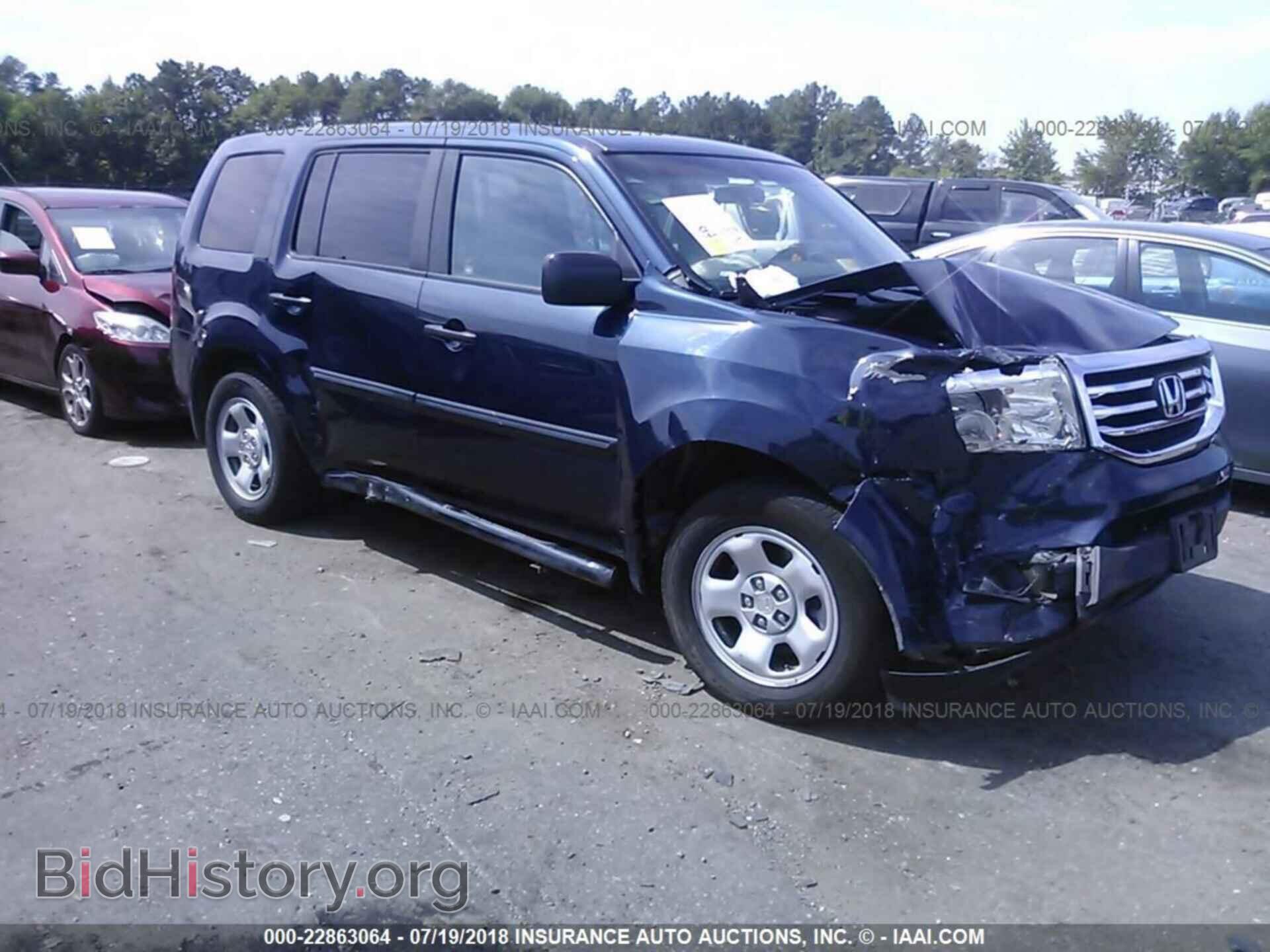 Фотография 5FNYF4H20CB060106 - Honda Pilot 2012